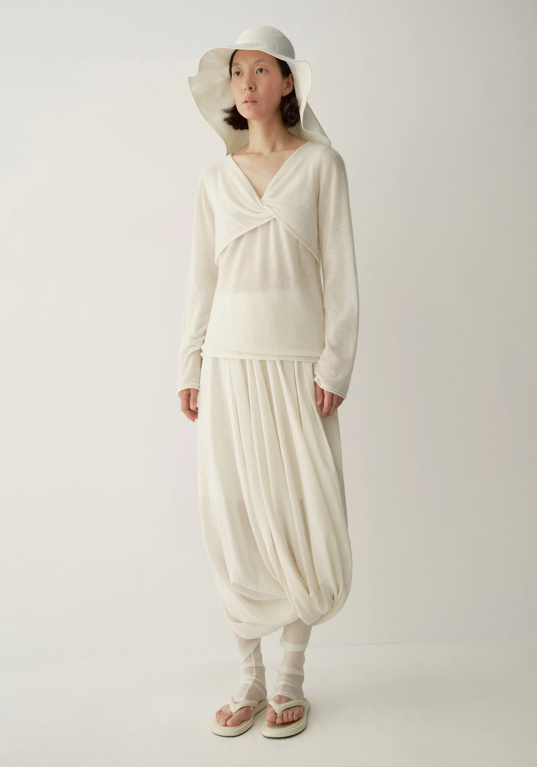 Asymmetrical Floral-shape Skirt - Image 9