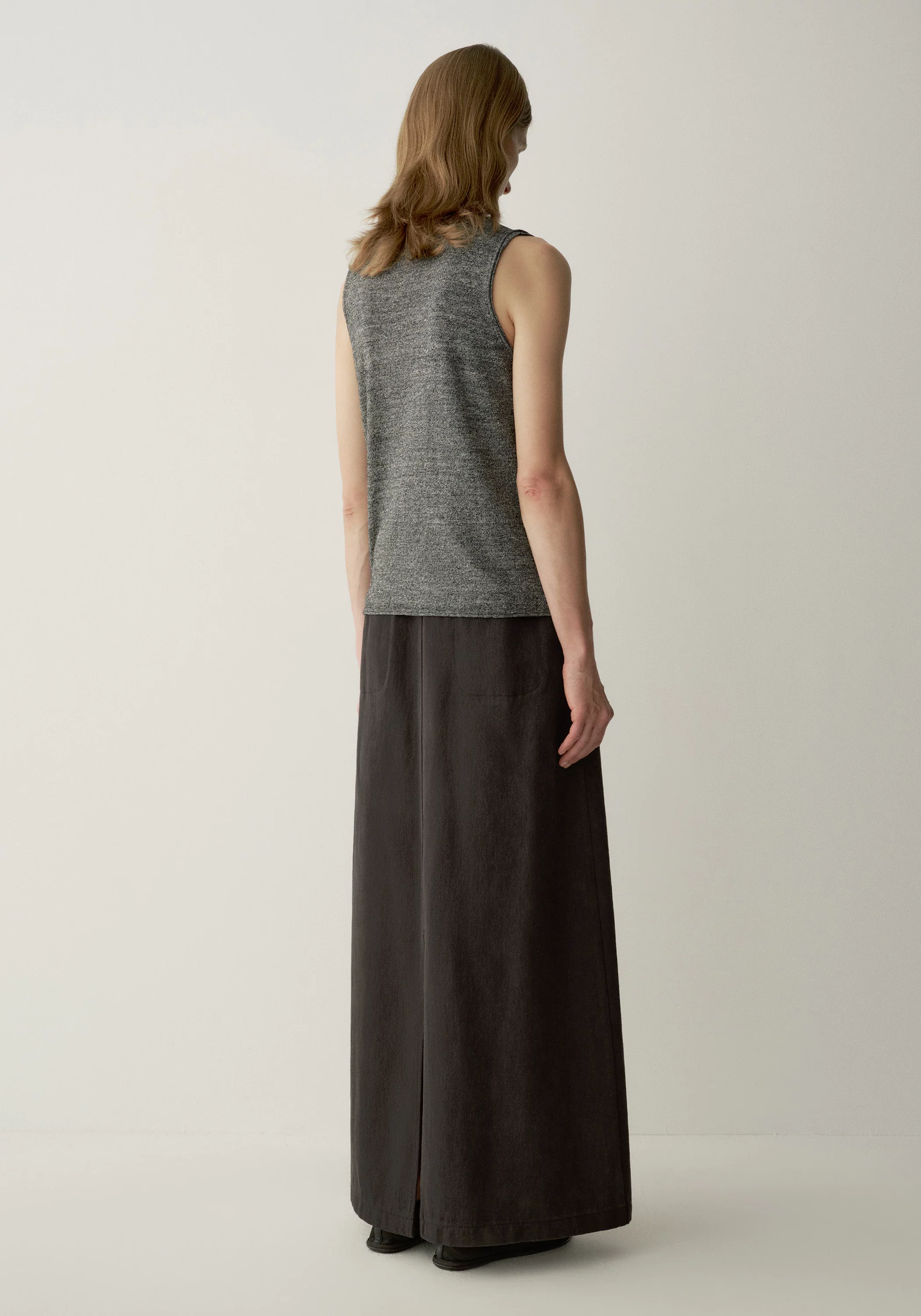 Cotton-linen Maxi Skirt - Image 13