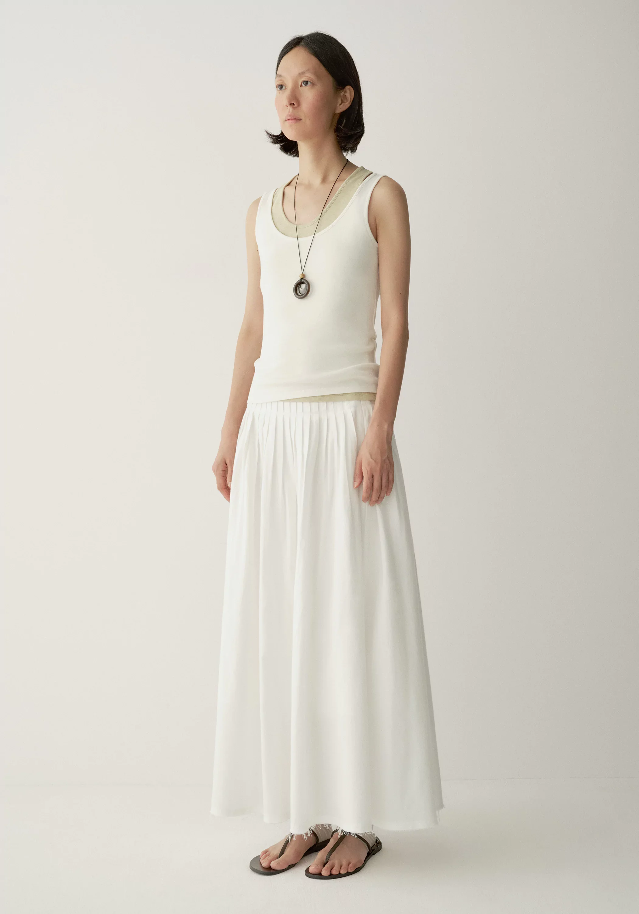 Tucked Pleat Skirt - Image 10