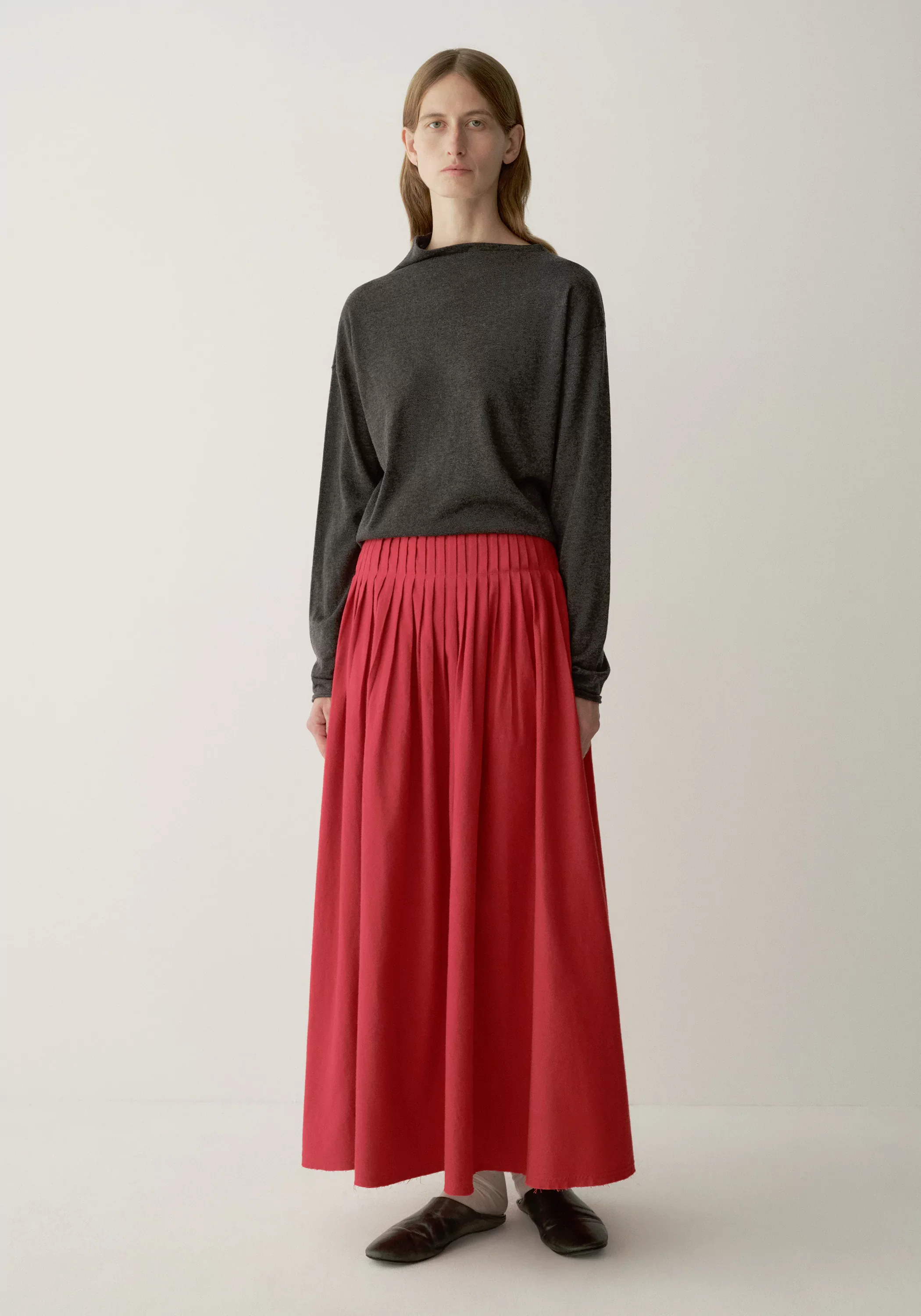 Tucked Pleat Skirt - Image 16