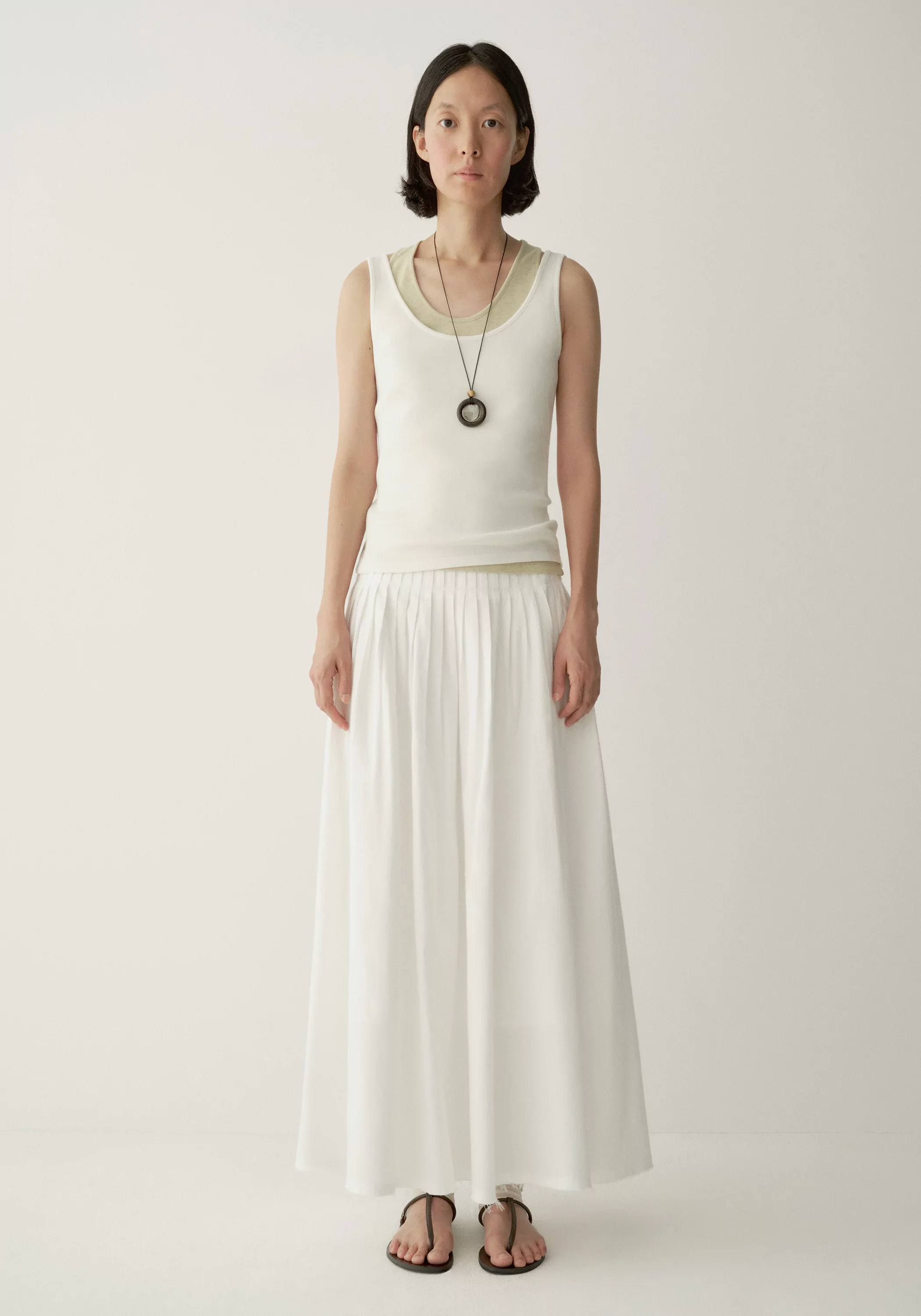 Tucked Pleat Skirt - Image 3