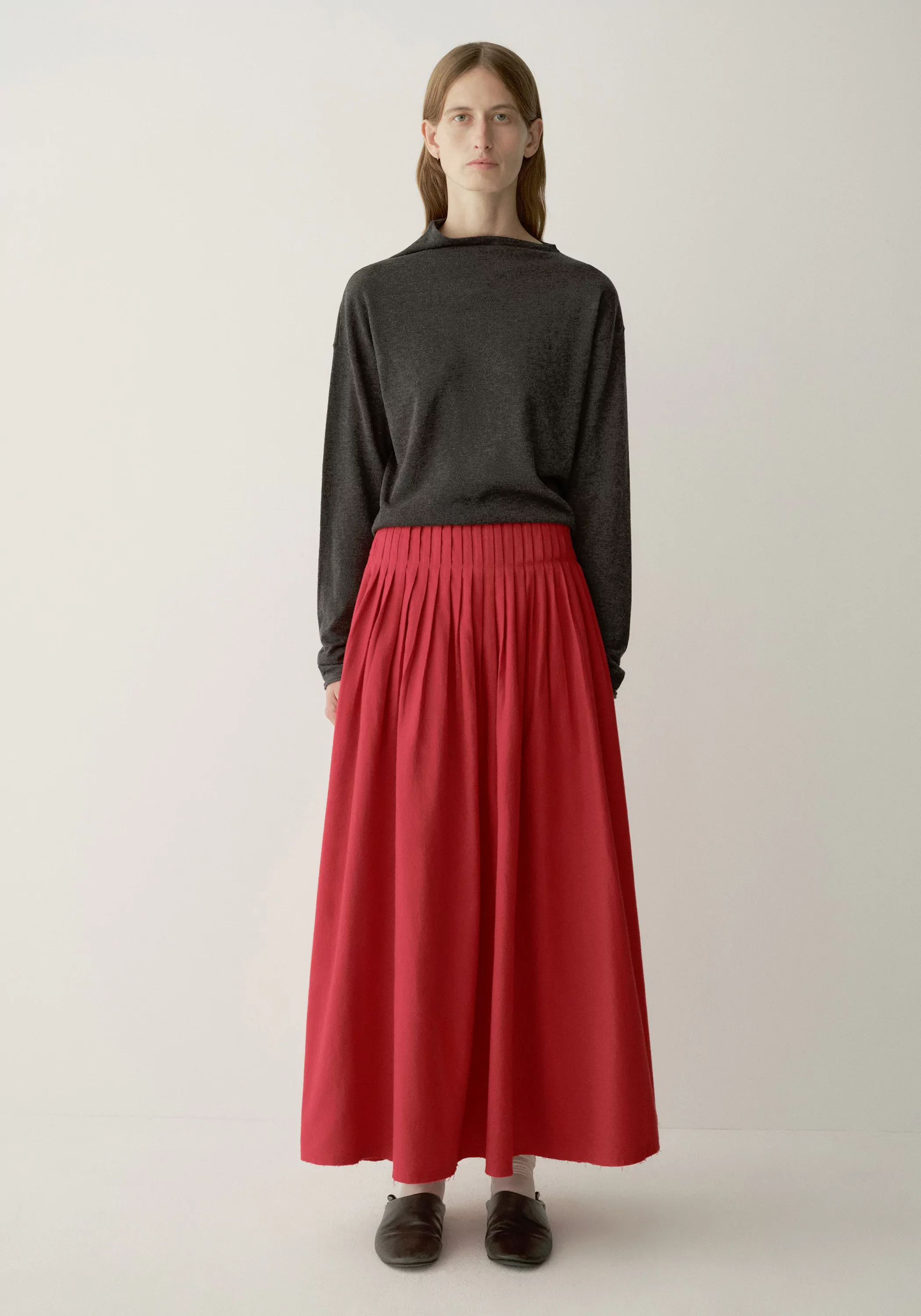Tucked Pleat Skirt - Image 4