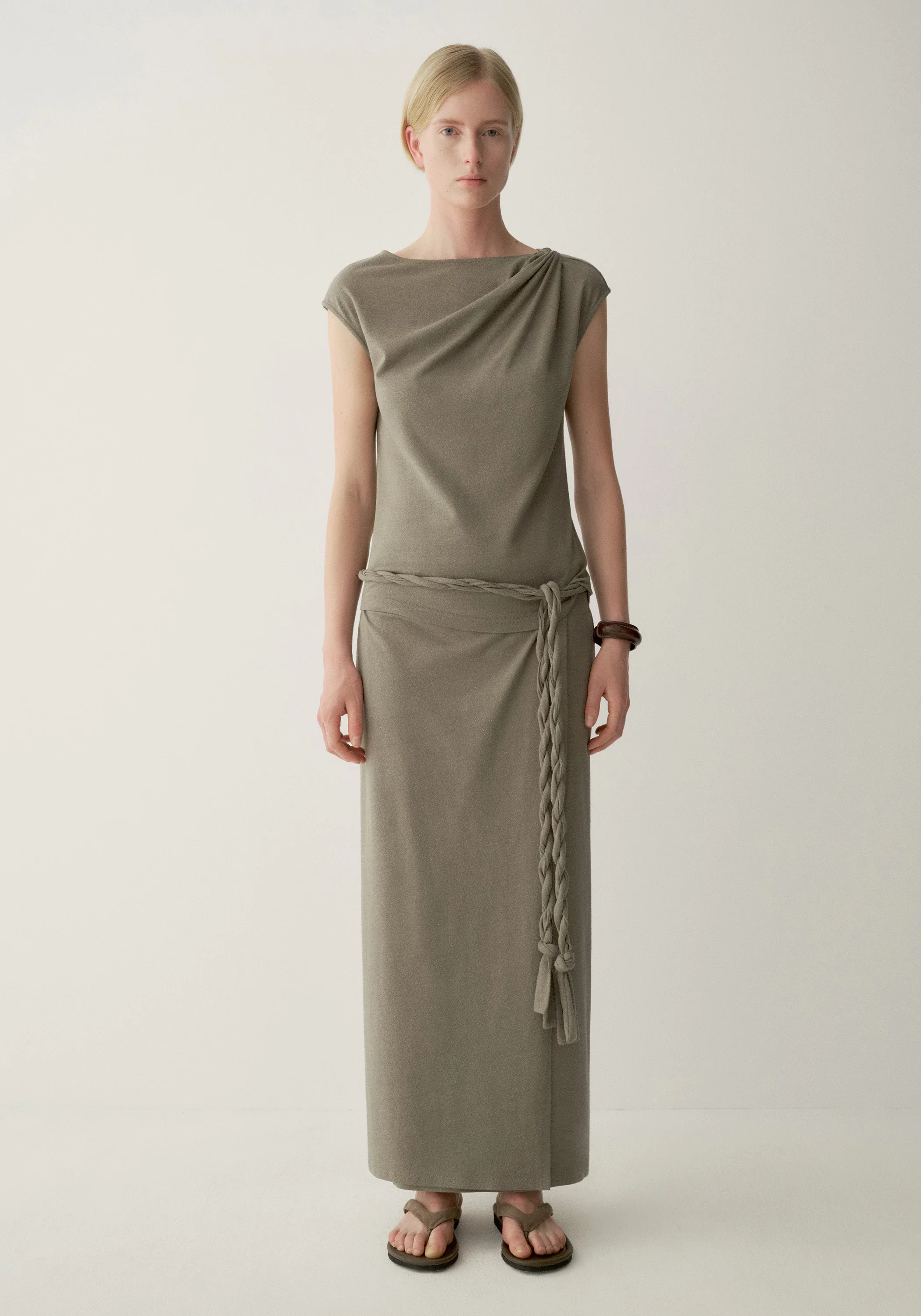 Knot-tie Wrap Skirt