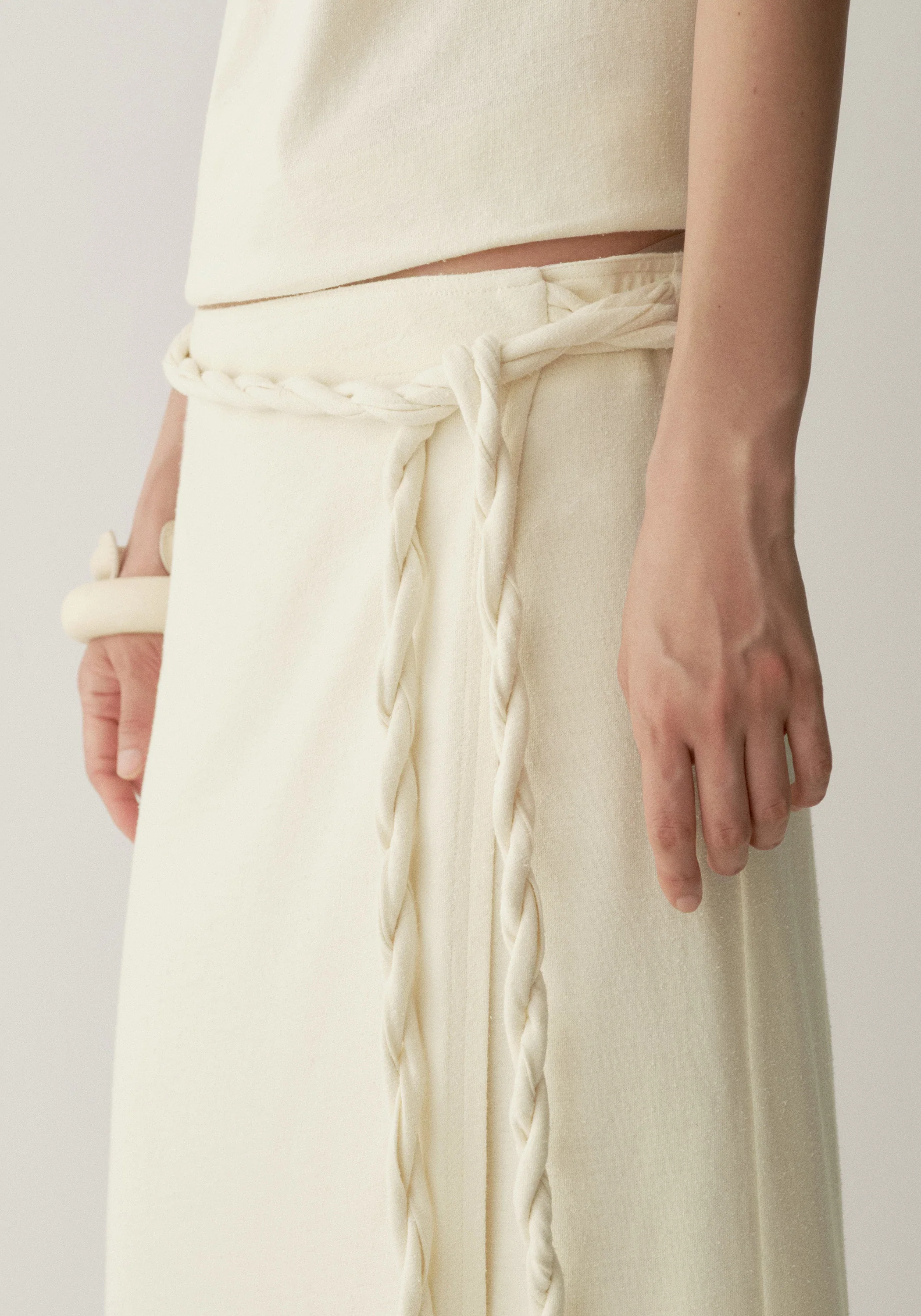 Knot-tie Wrap Skirt - Image 16