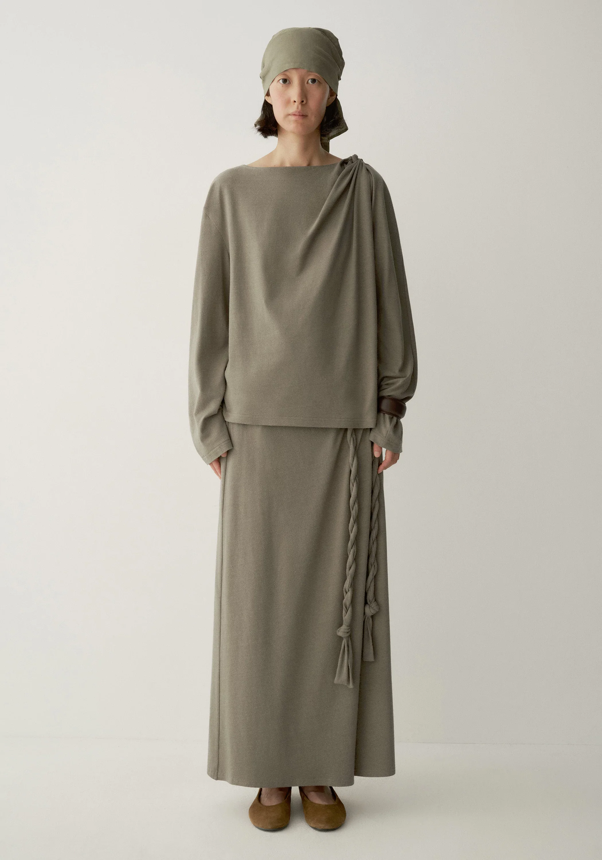 Knot-tie Wrap Skirt - Image 5