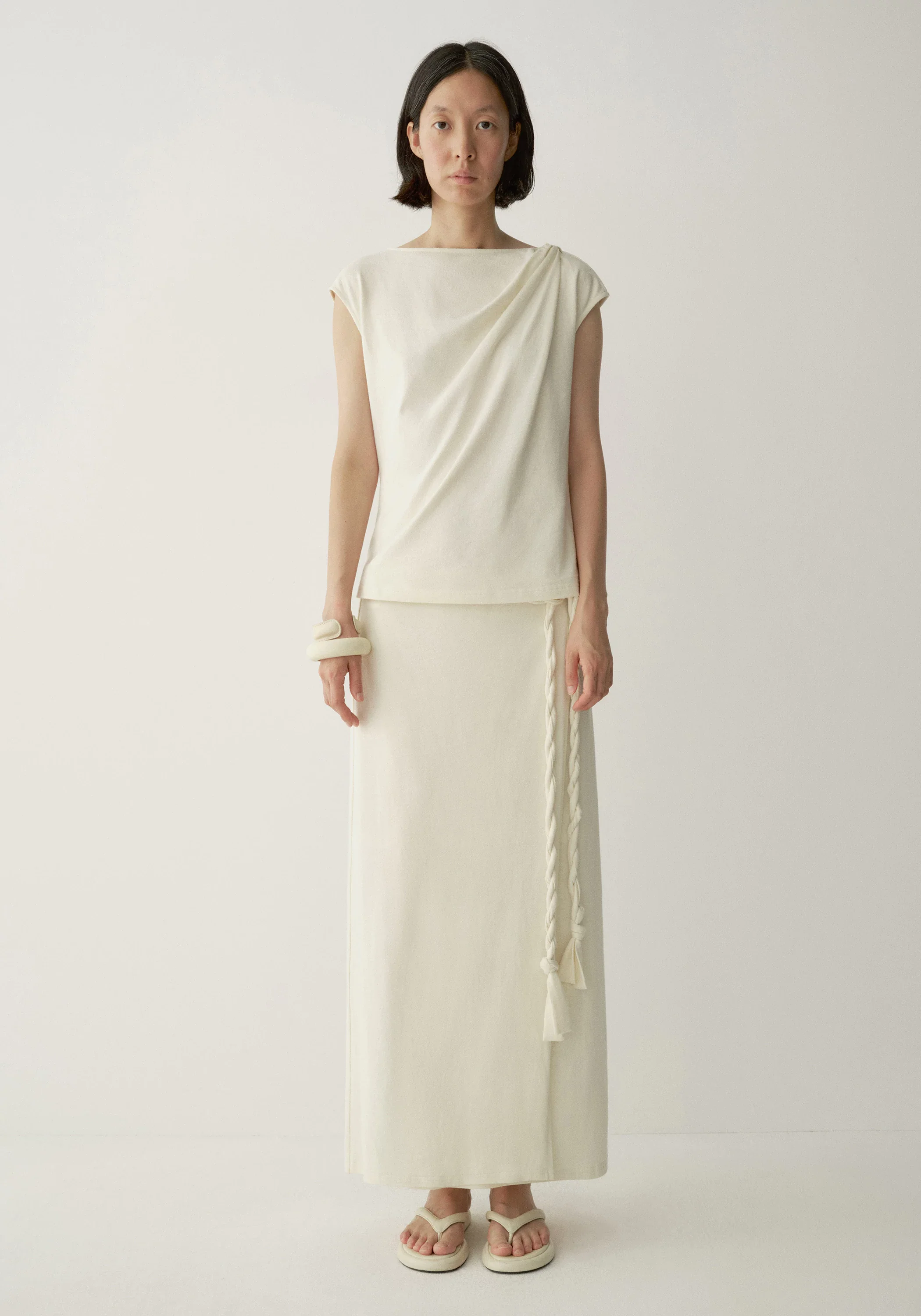 Knot-tie Wrap Skirt - Image 9