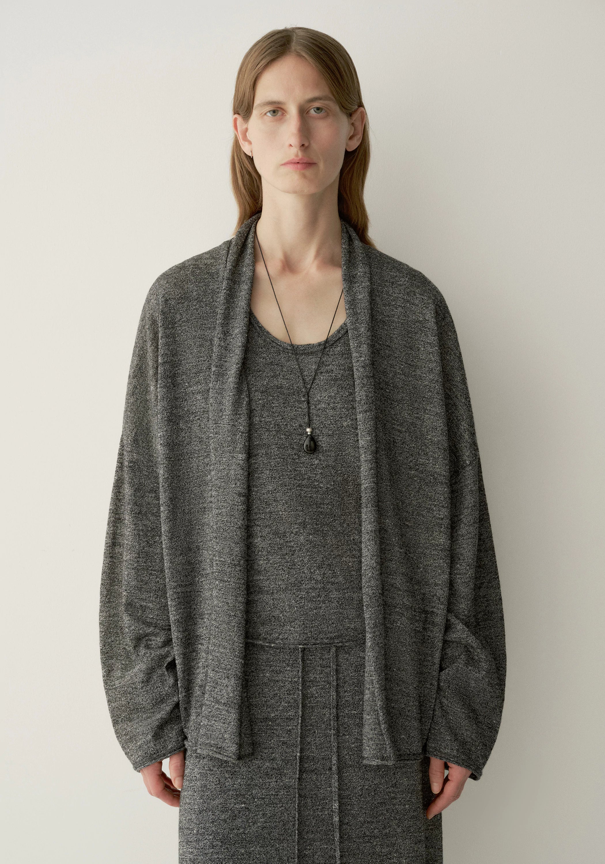 Wool-linen Knitted Cardigan