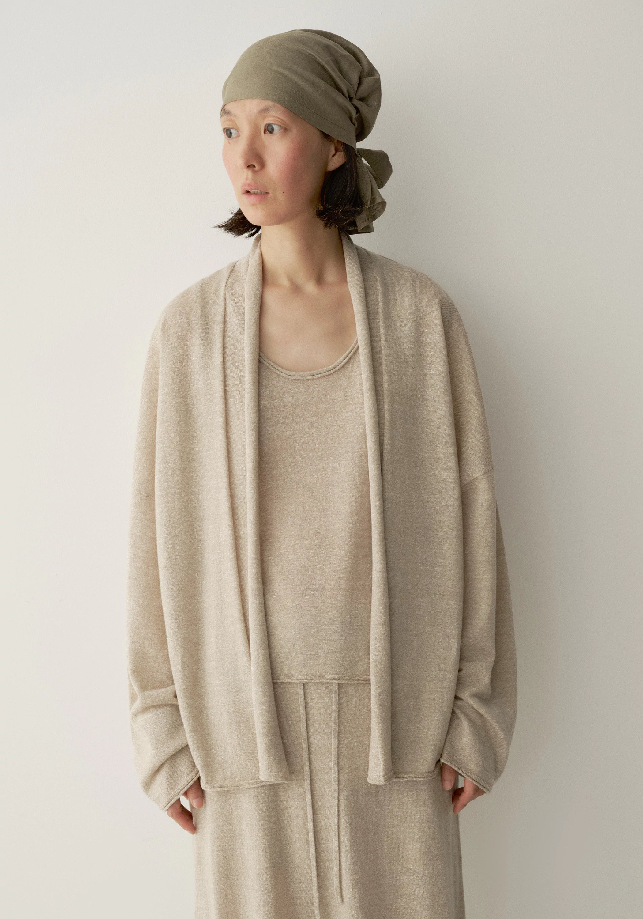 Wool-linen Knitted Cardigan - Image 12