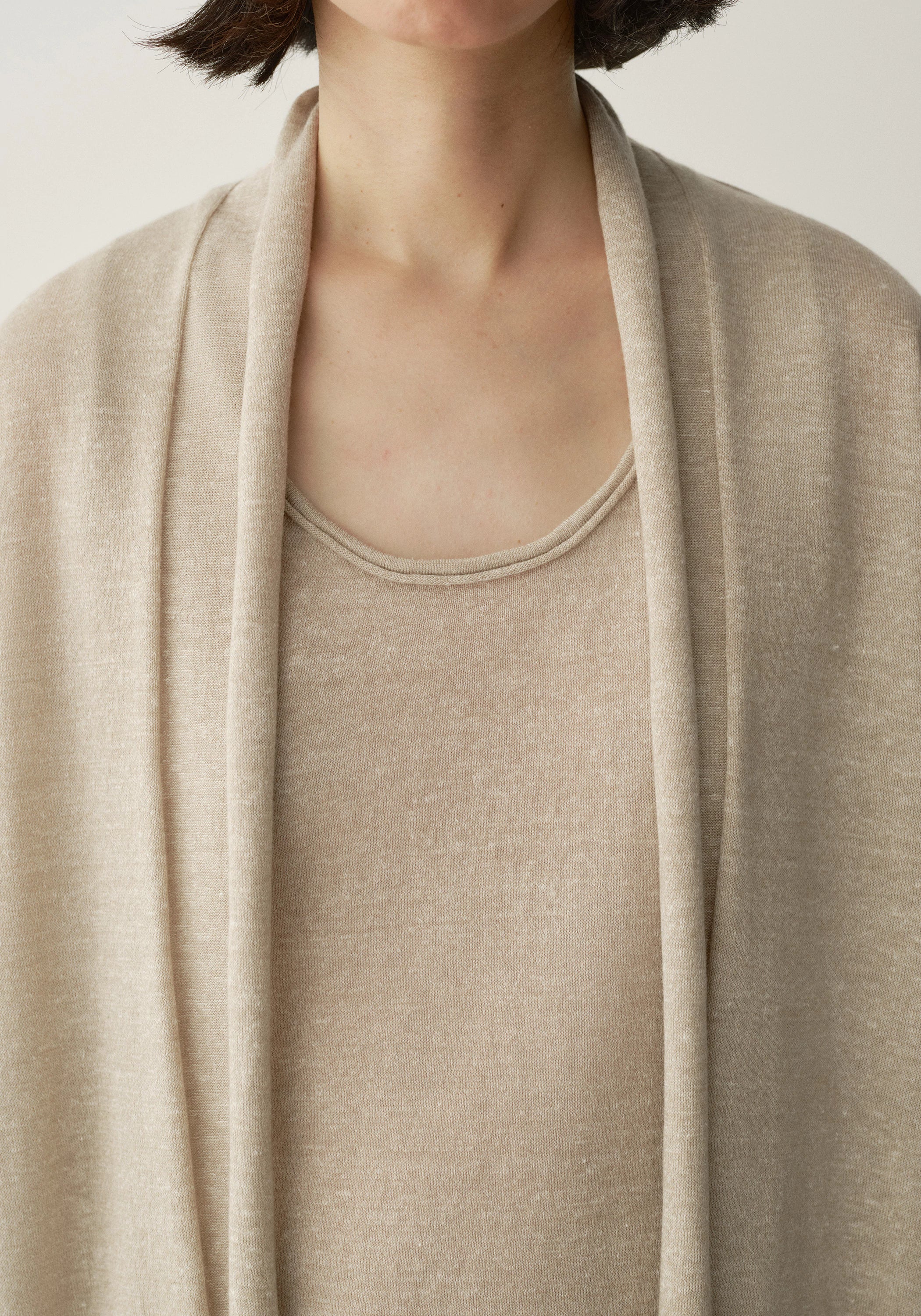 Wool-linen Knitted Cardigan - Image 13
