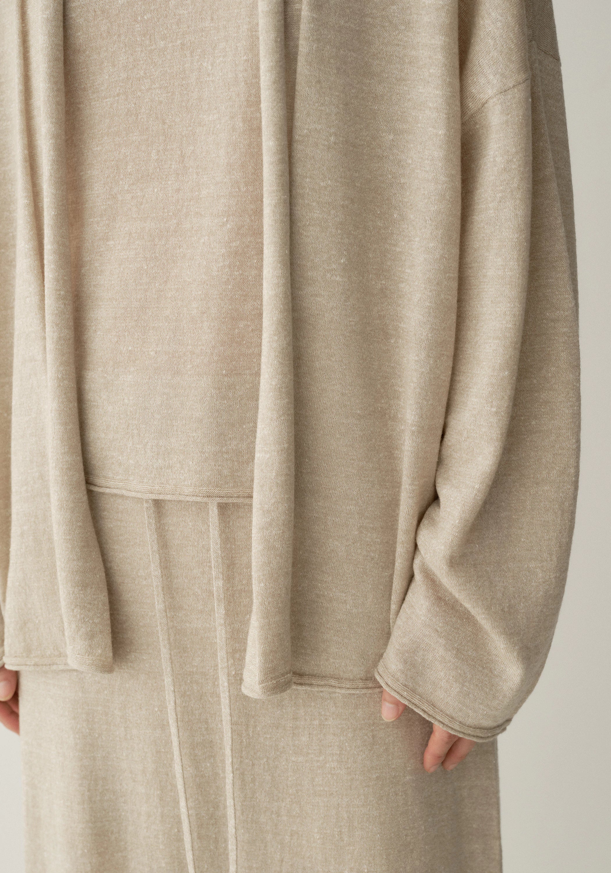 Wool-linen Knitted Cardigan - Image 14