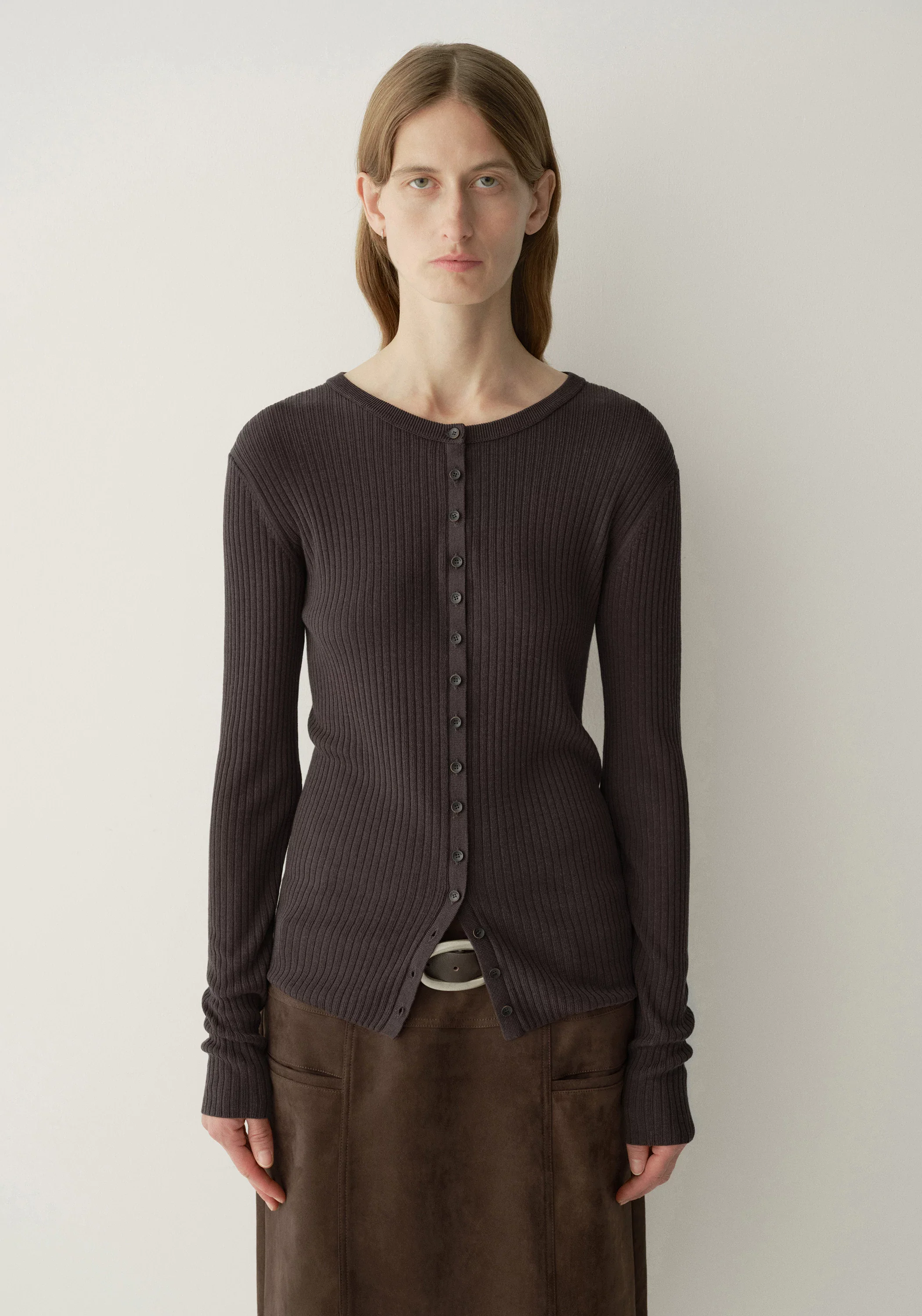 Ribbed Knit Cardigan