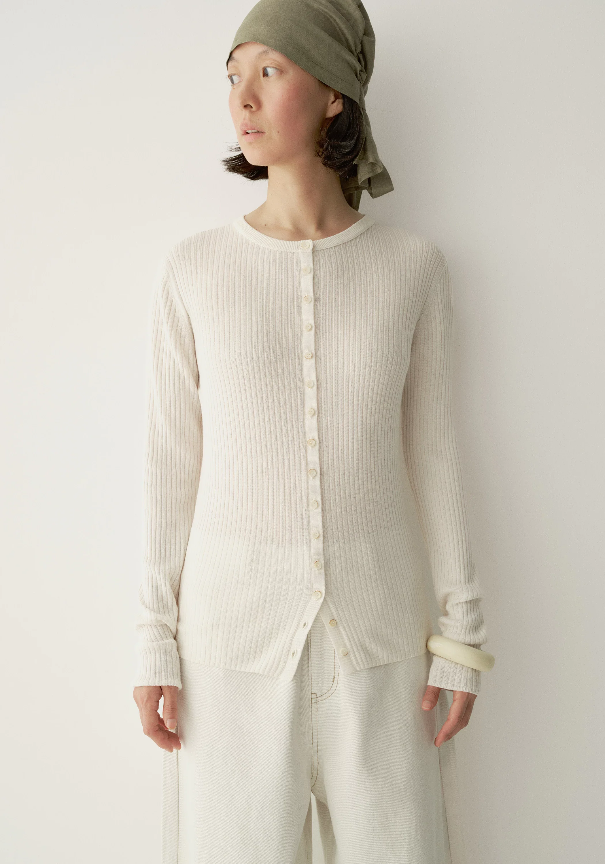 Ribbed Knit Cardigan - Image 12