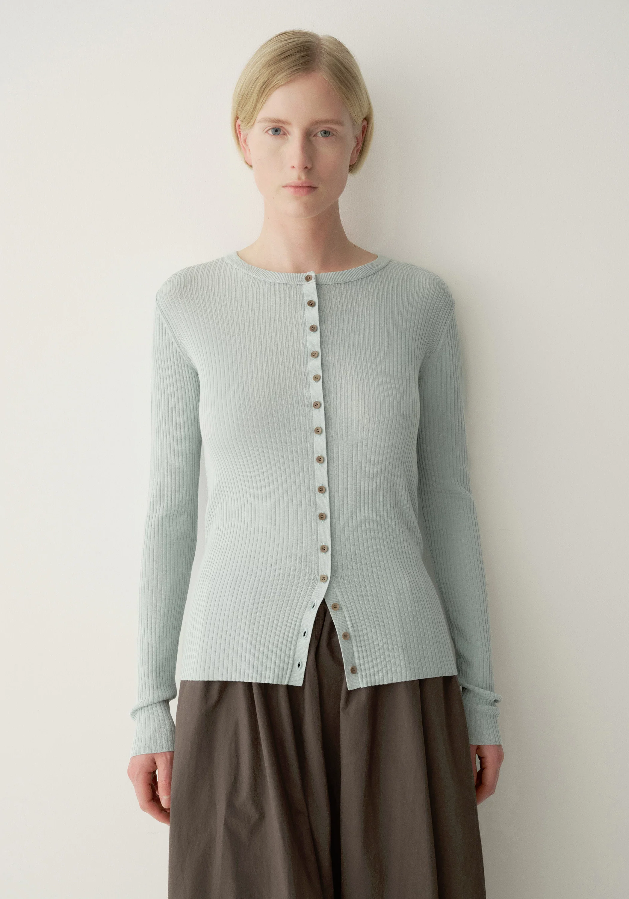 Ribbed Knit Cardigan - Image 13