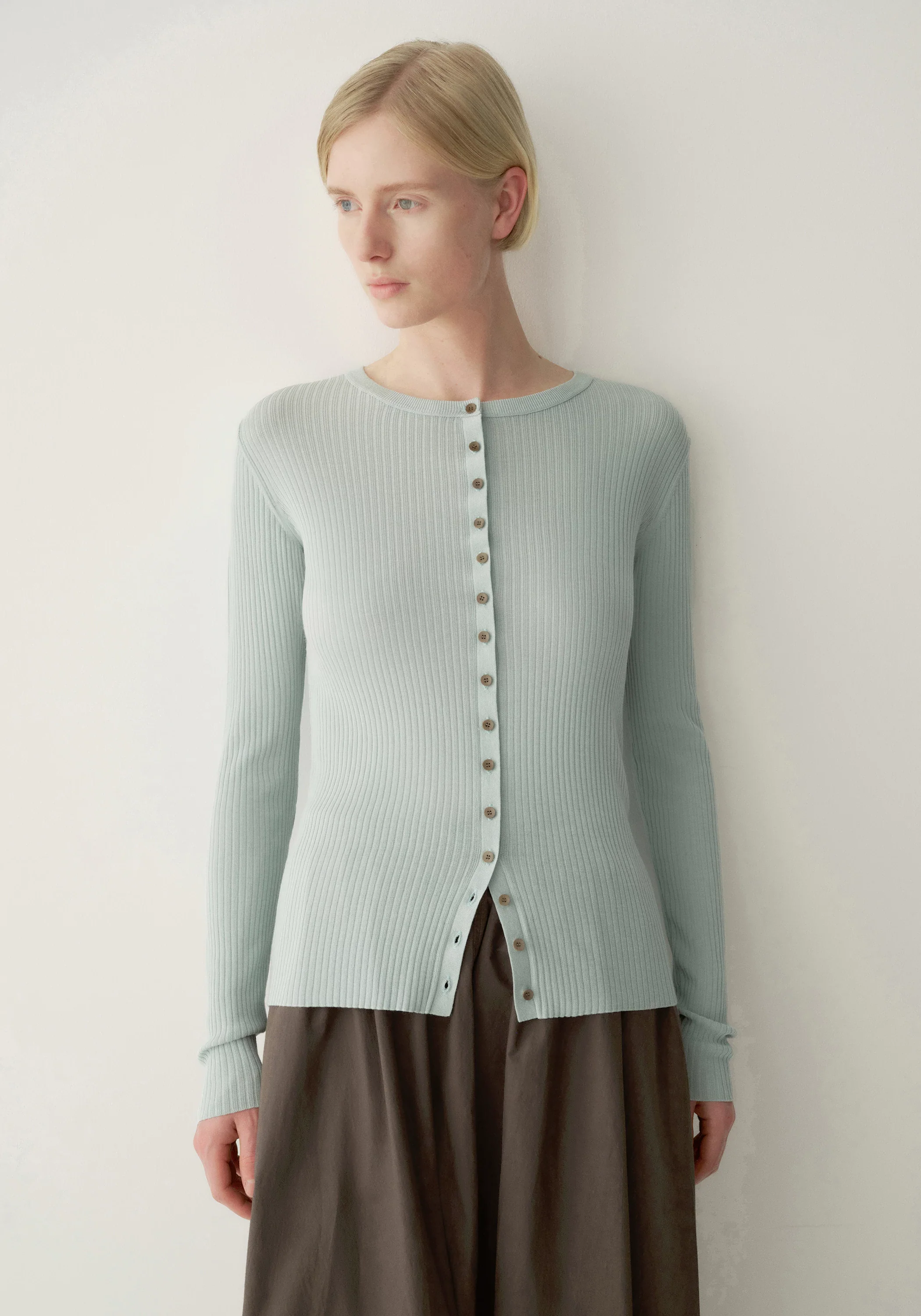 Ribbed Knit Cardigan - Image 17