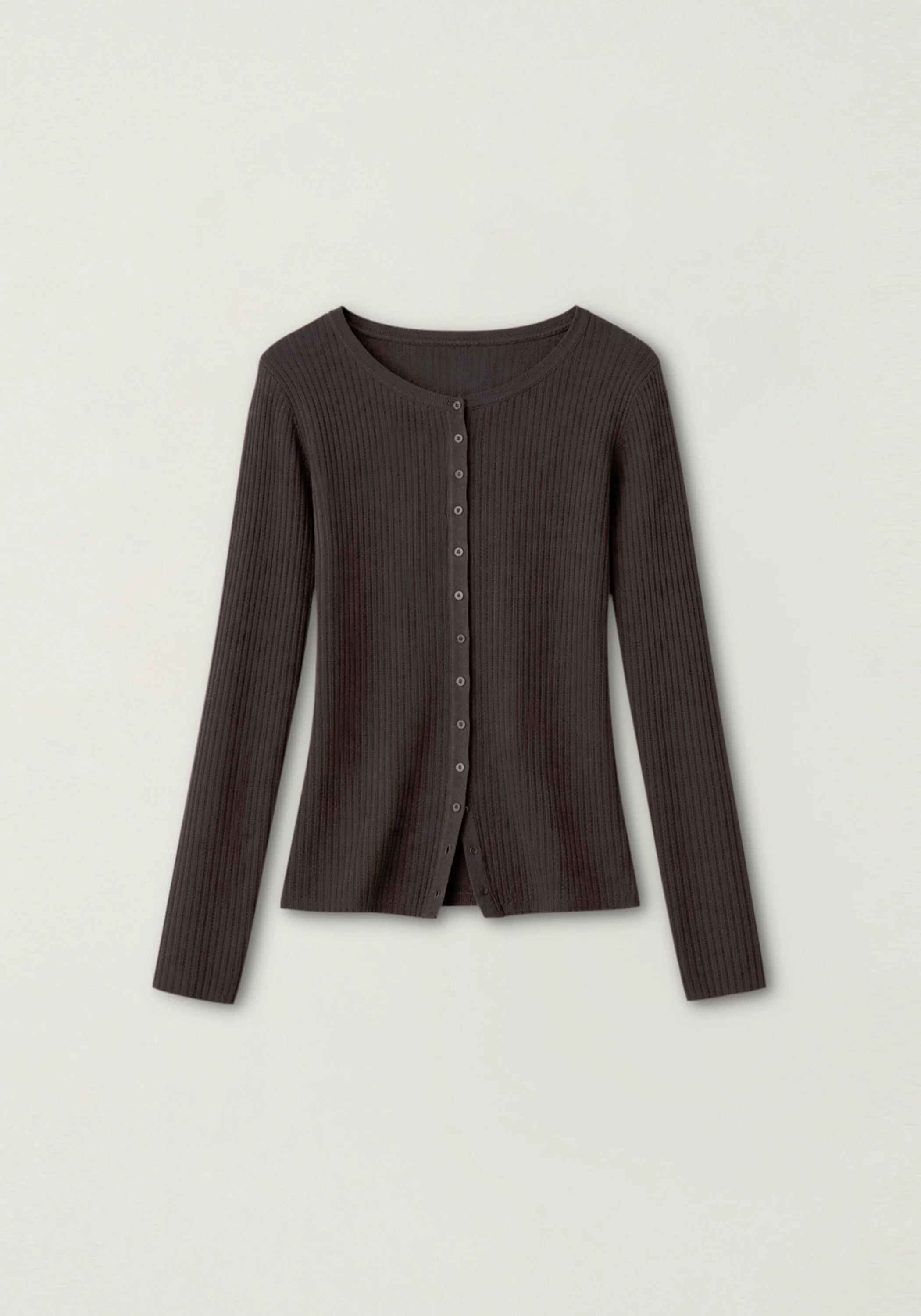 Ribbed Knit Cardigan - Image 2