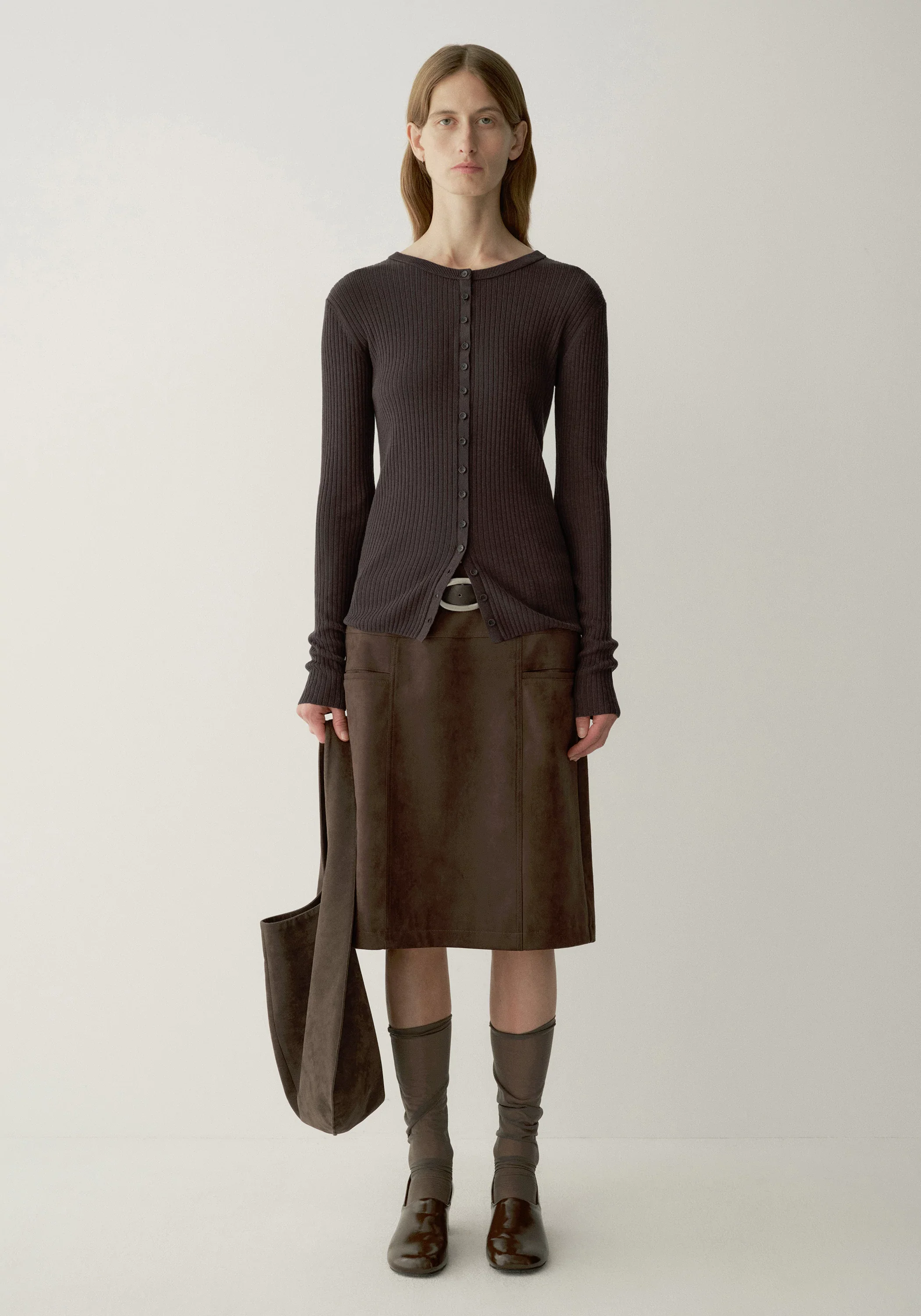 Ribbed Knit Cardigan - Image 3