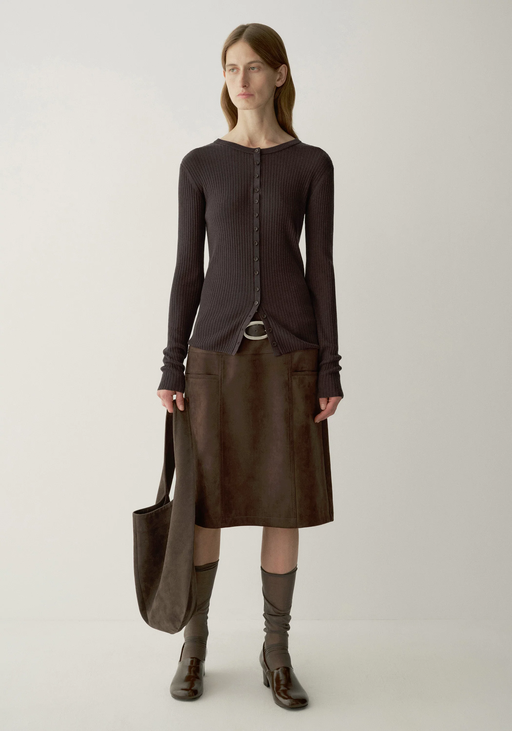 Ribbed Knit Cardigan - Image 4