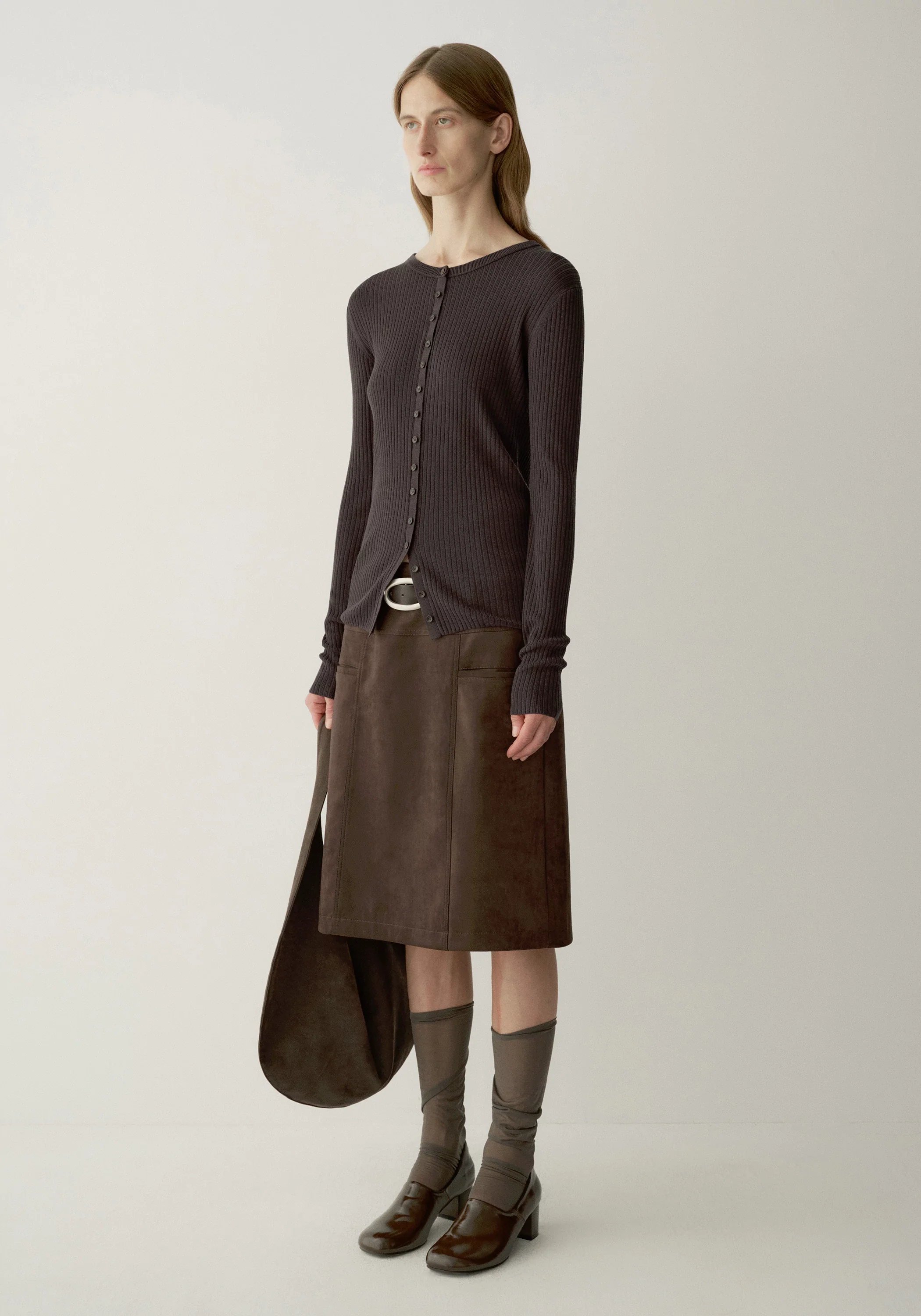 Ribbed Knit Cardigan - Image 5