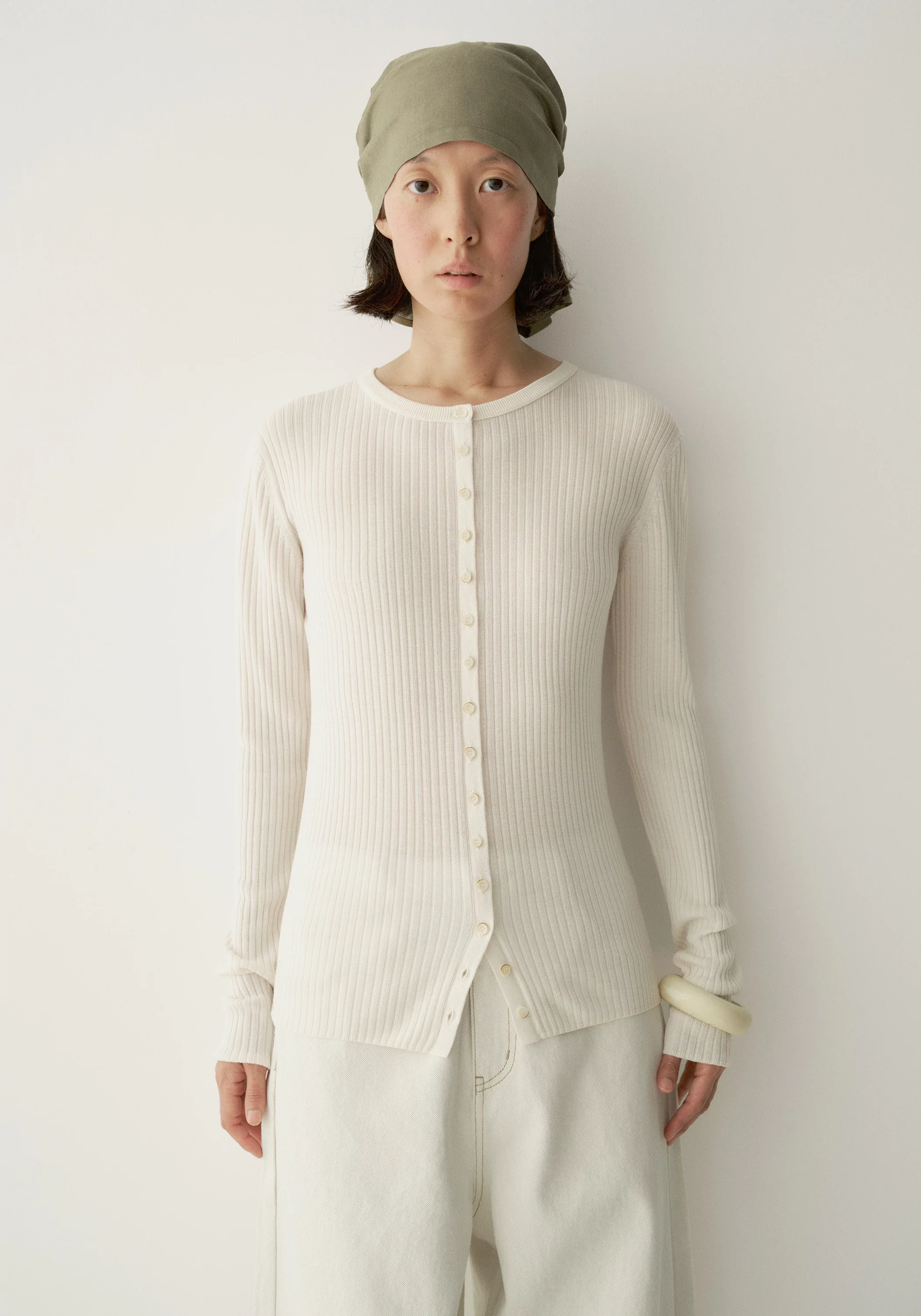 Ribbed Knit Cardigan - Image 8