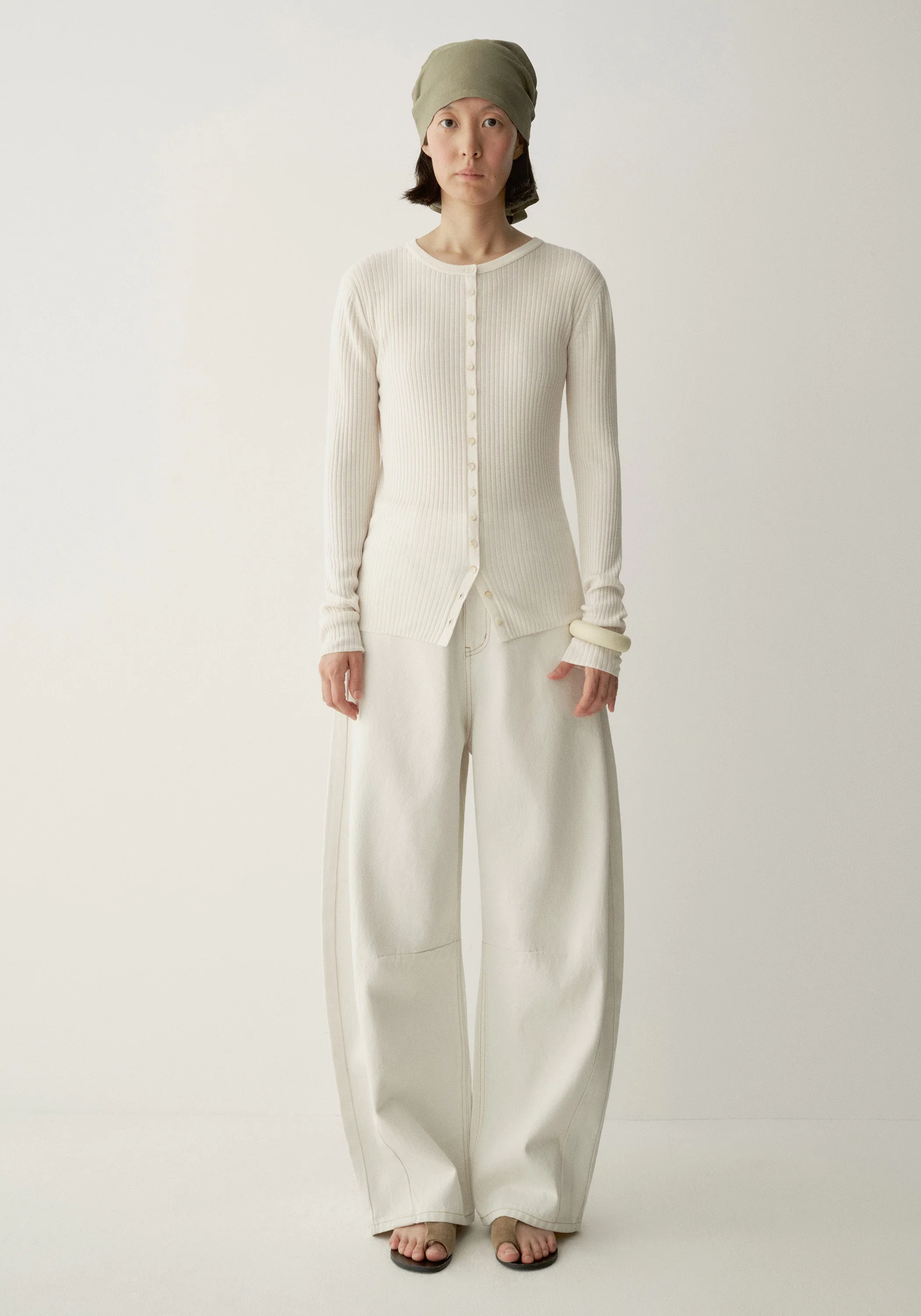 Ribbed Knit Cardigan - Image 9