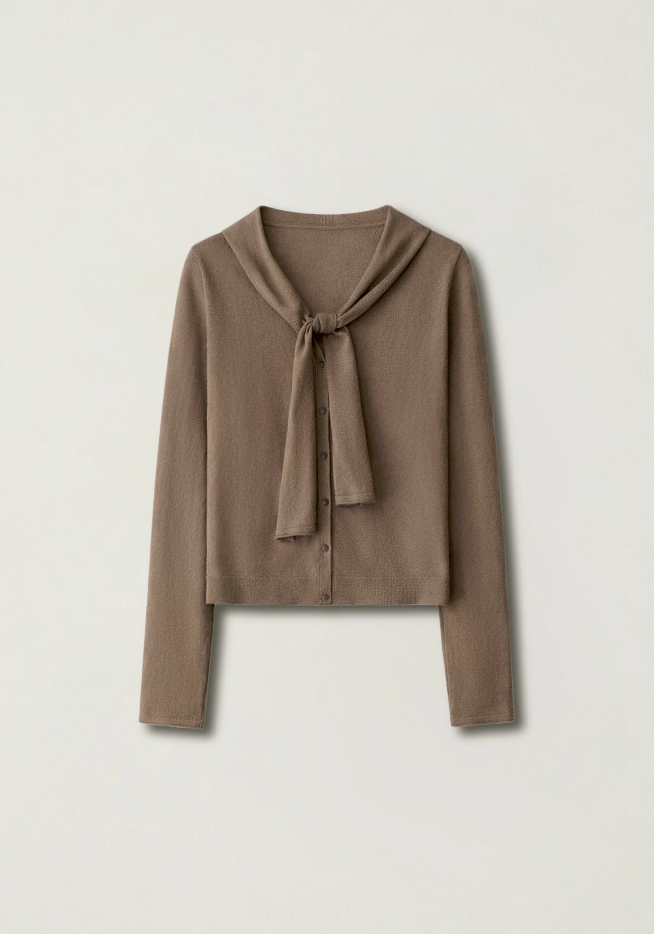 Washi-yarn Tie-scarf Cardigan - Image 2