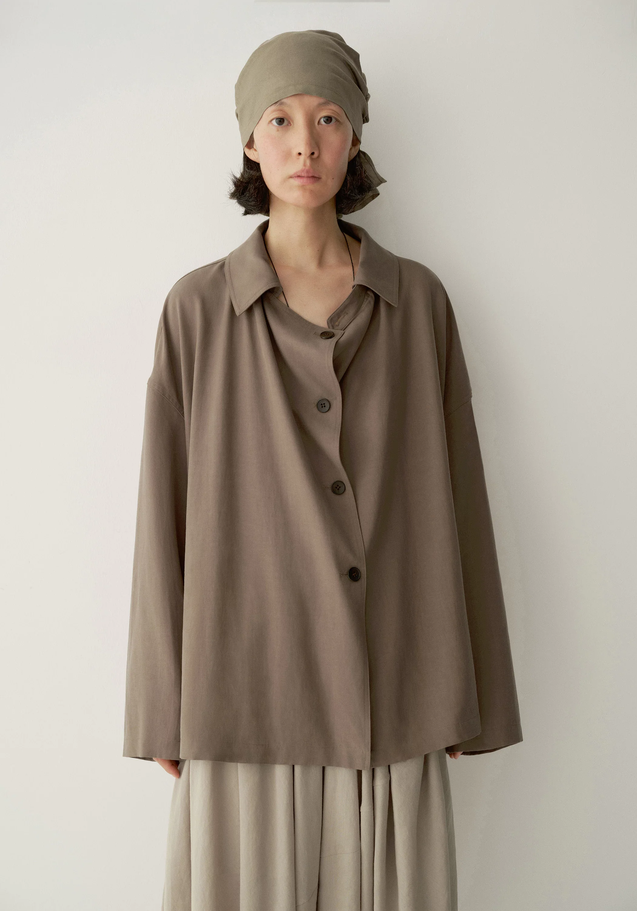 Draped Cropped Trench