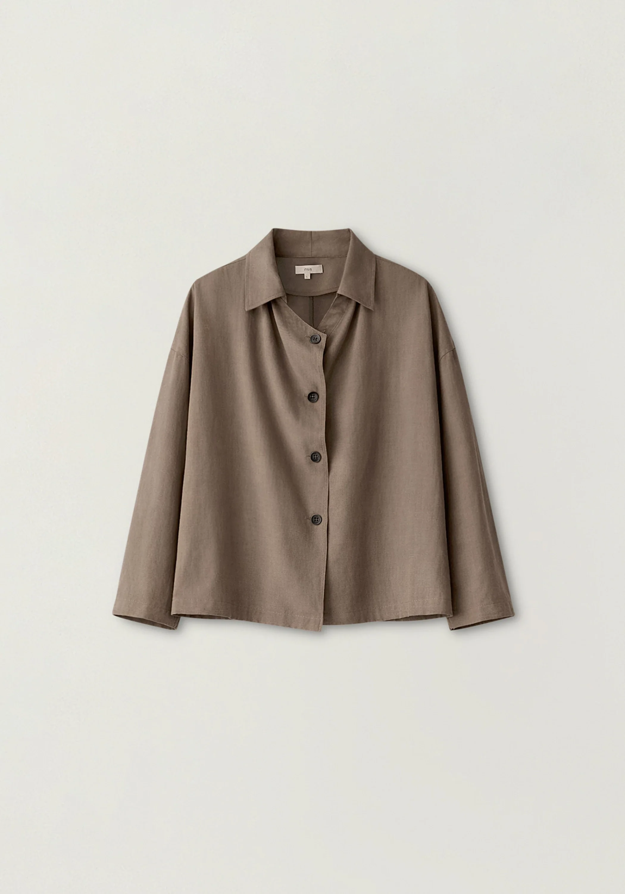Draped Cropped Trench - Image 2