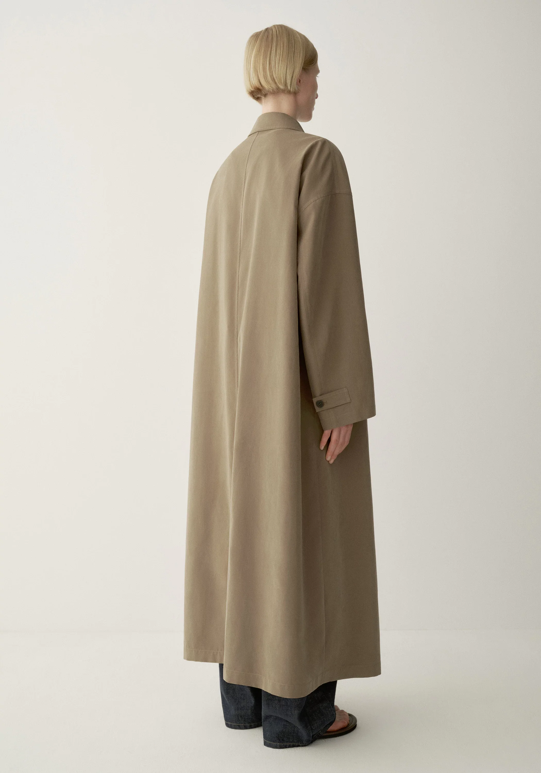 Long Straight Trench Coat - Image 5
