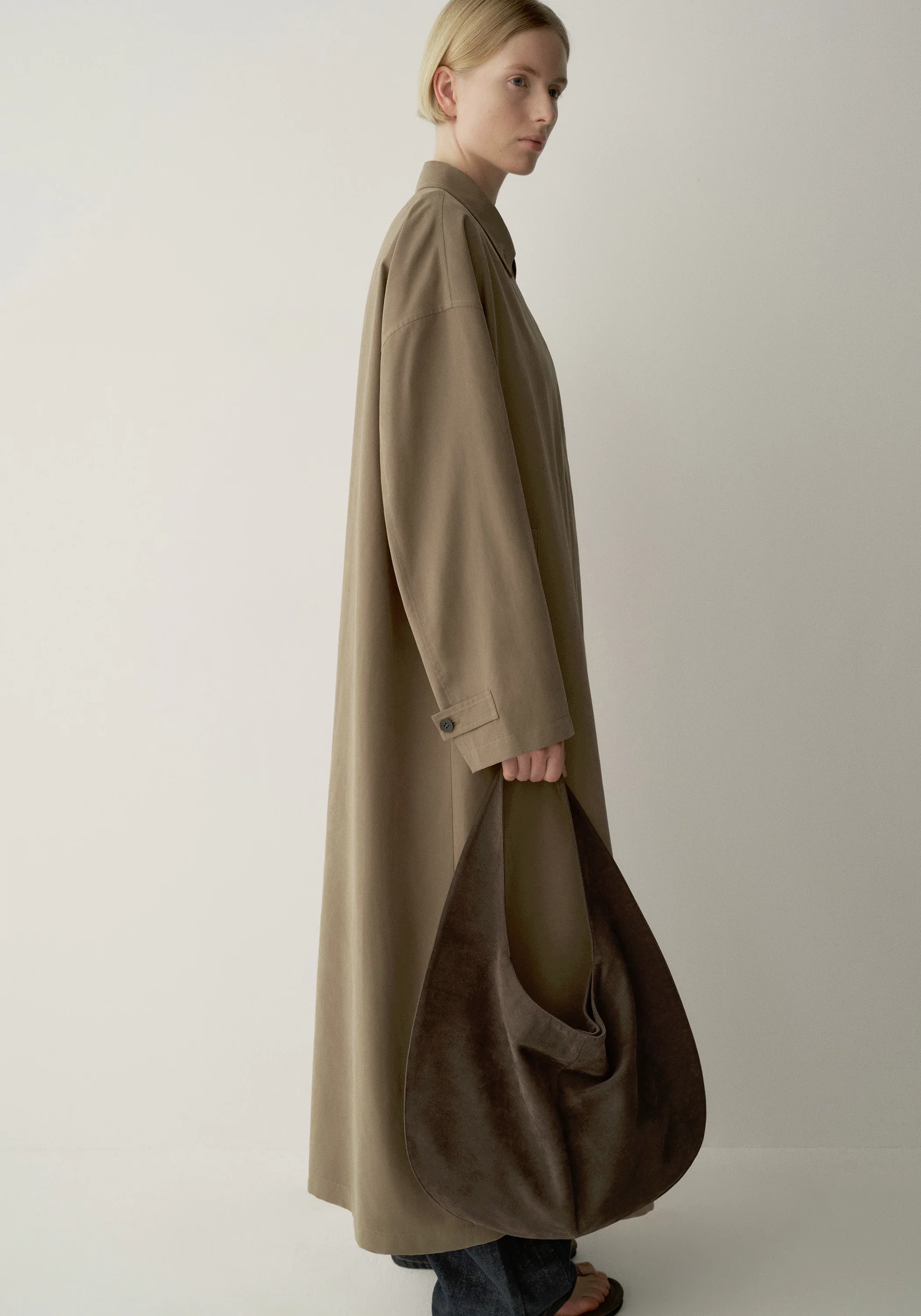 Long Straight Trench Coat - Image 7