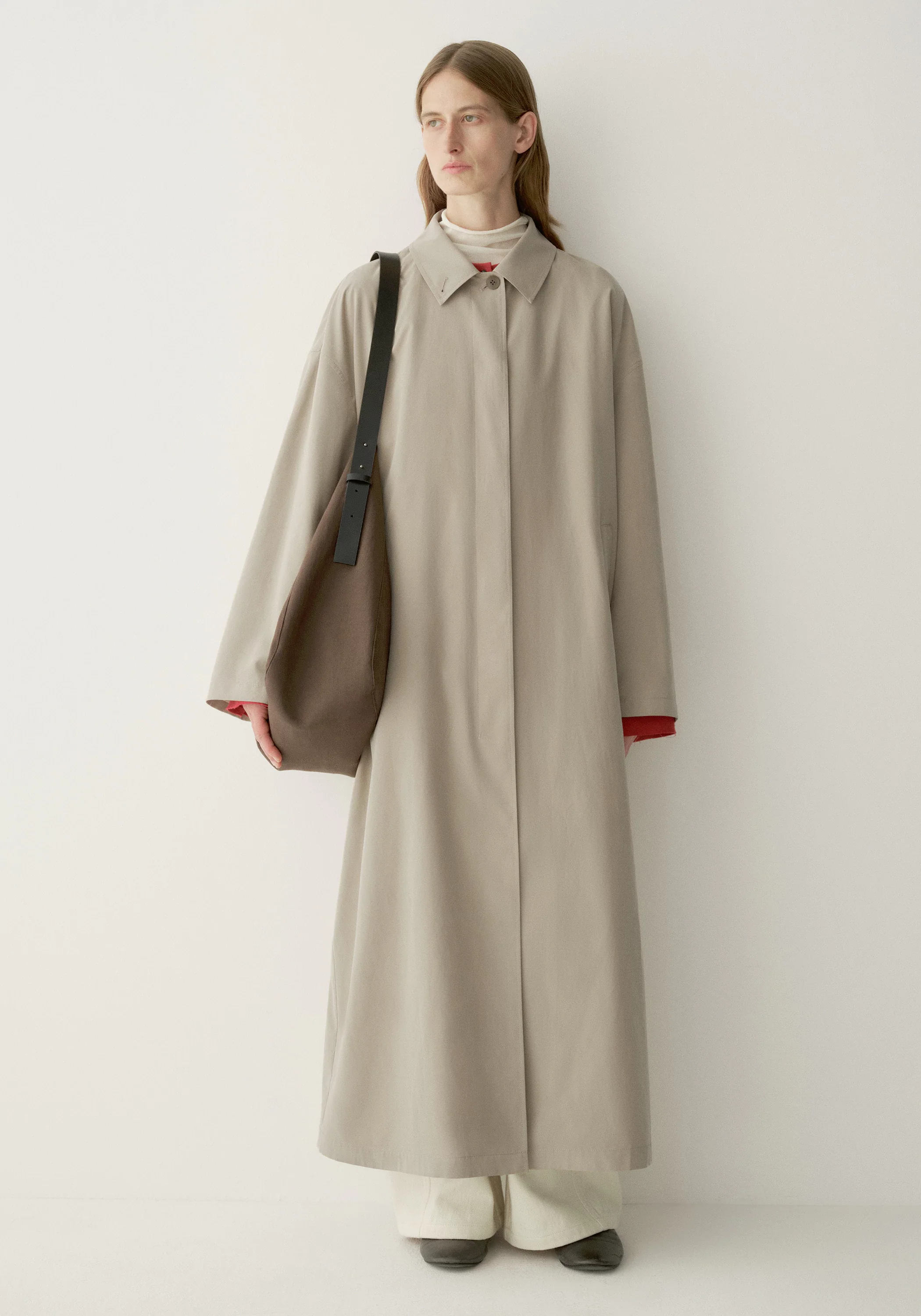 Long Straight Trench Coat - Image 8