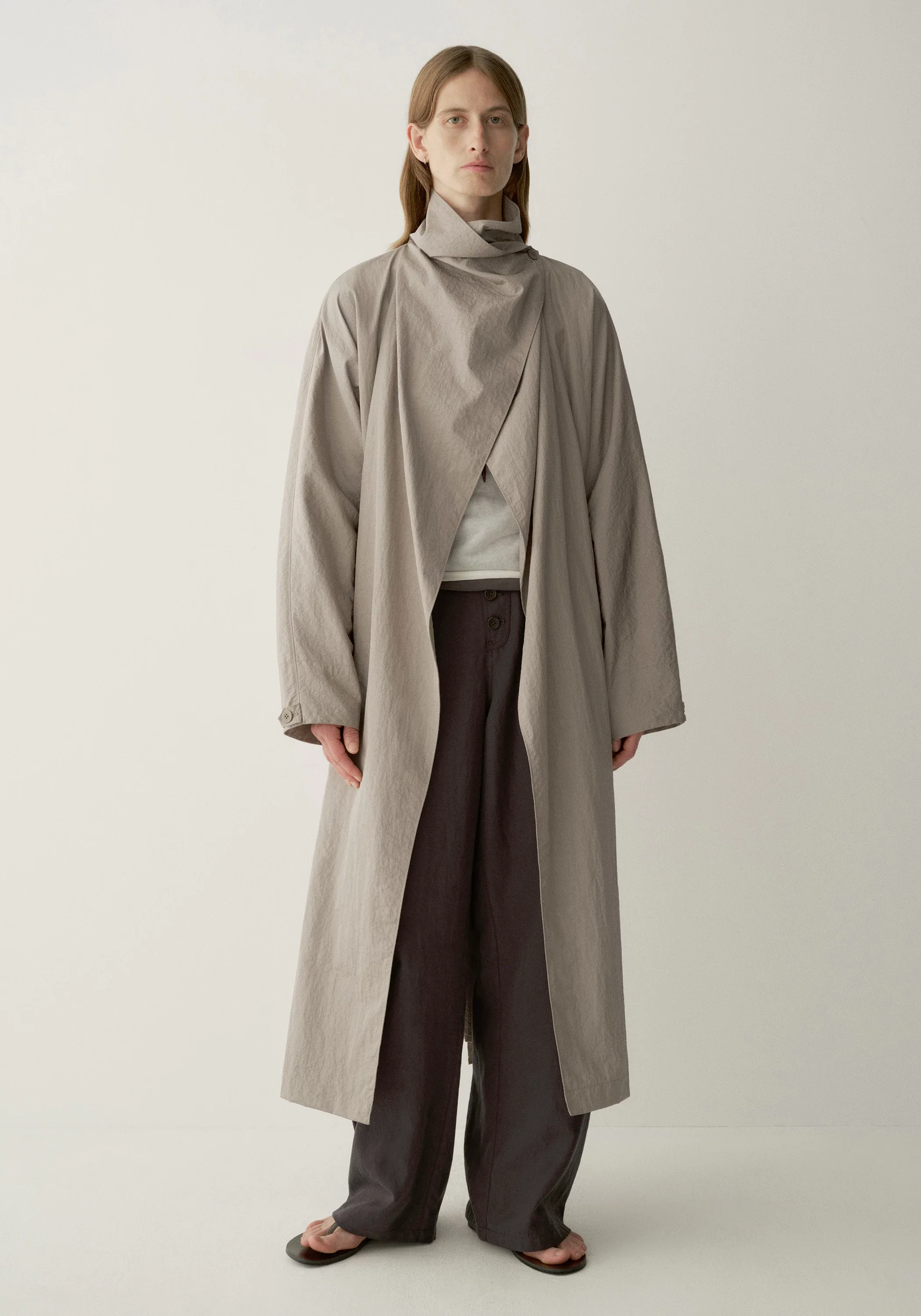 Batwing-sleeve Trench Coat - Image 5