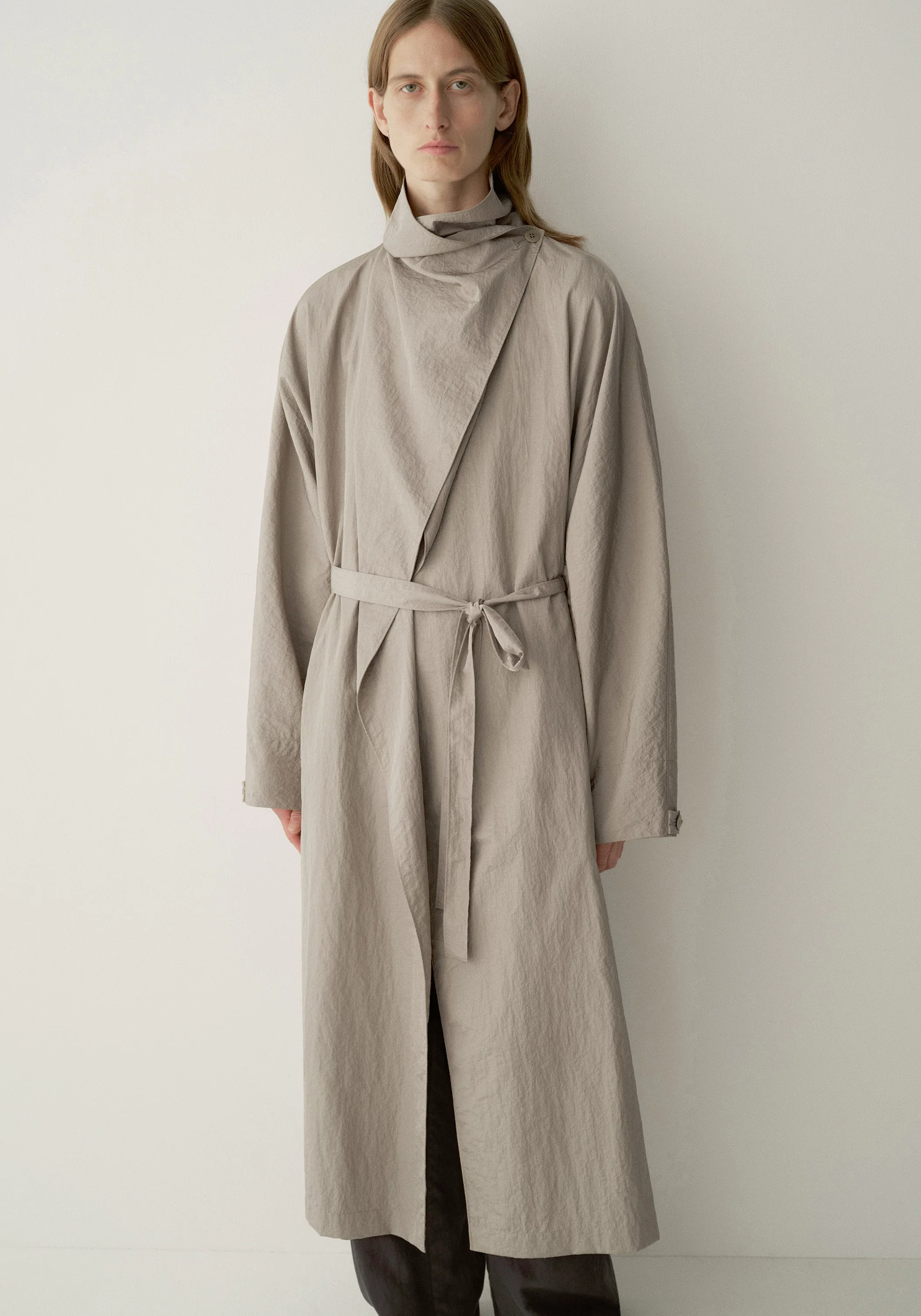 Batwing-sleeve Trench Coat - Image 7