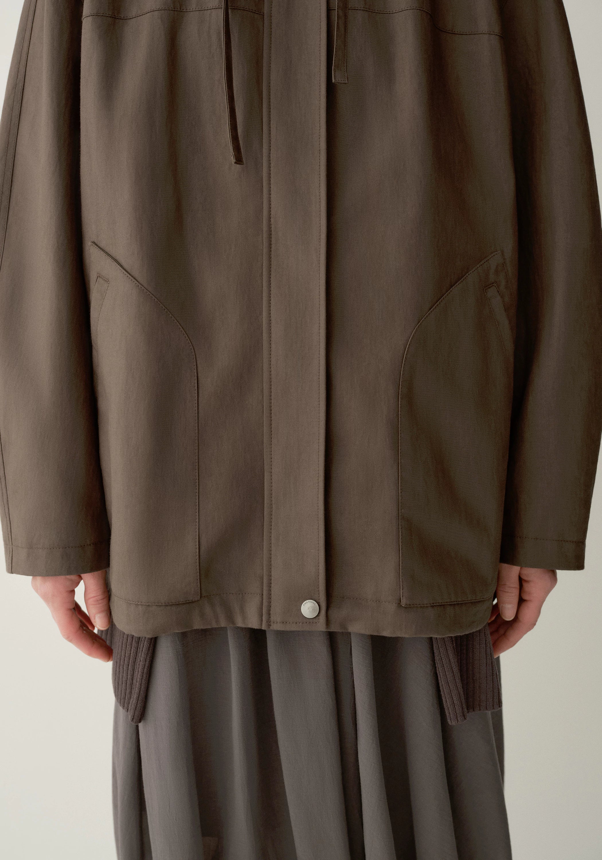 Drawstring Coated Jacket - Image 10