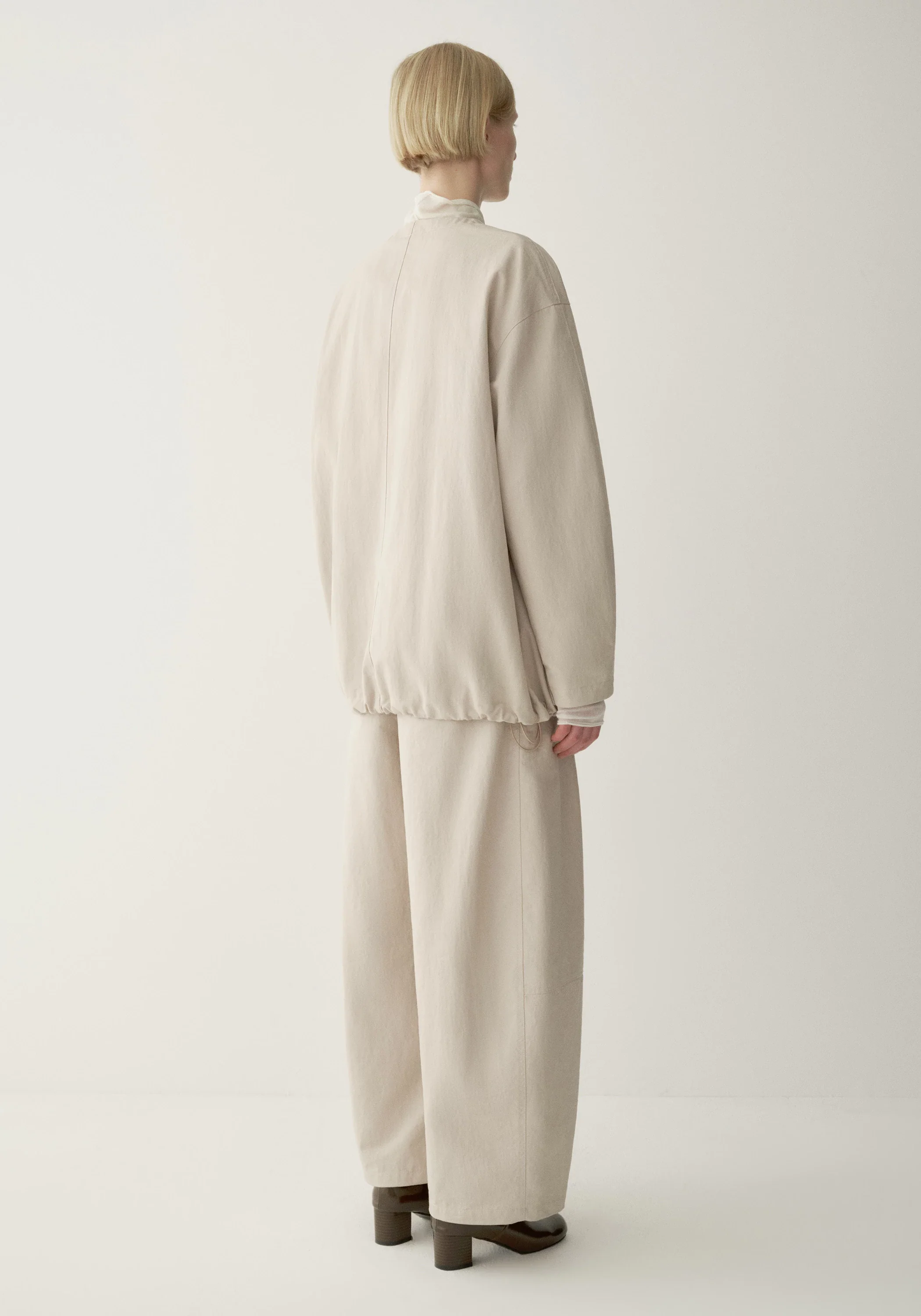 Drawstring Coated Jacket - Image 15