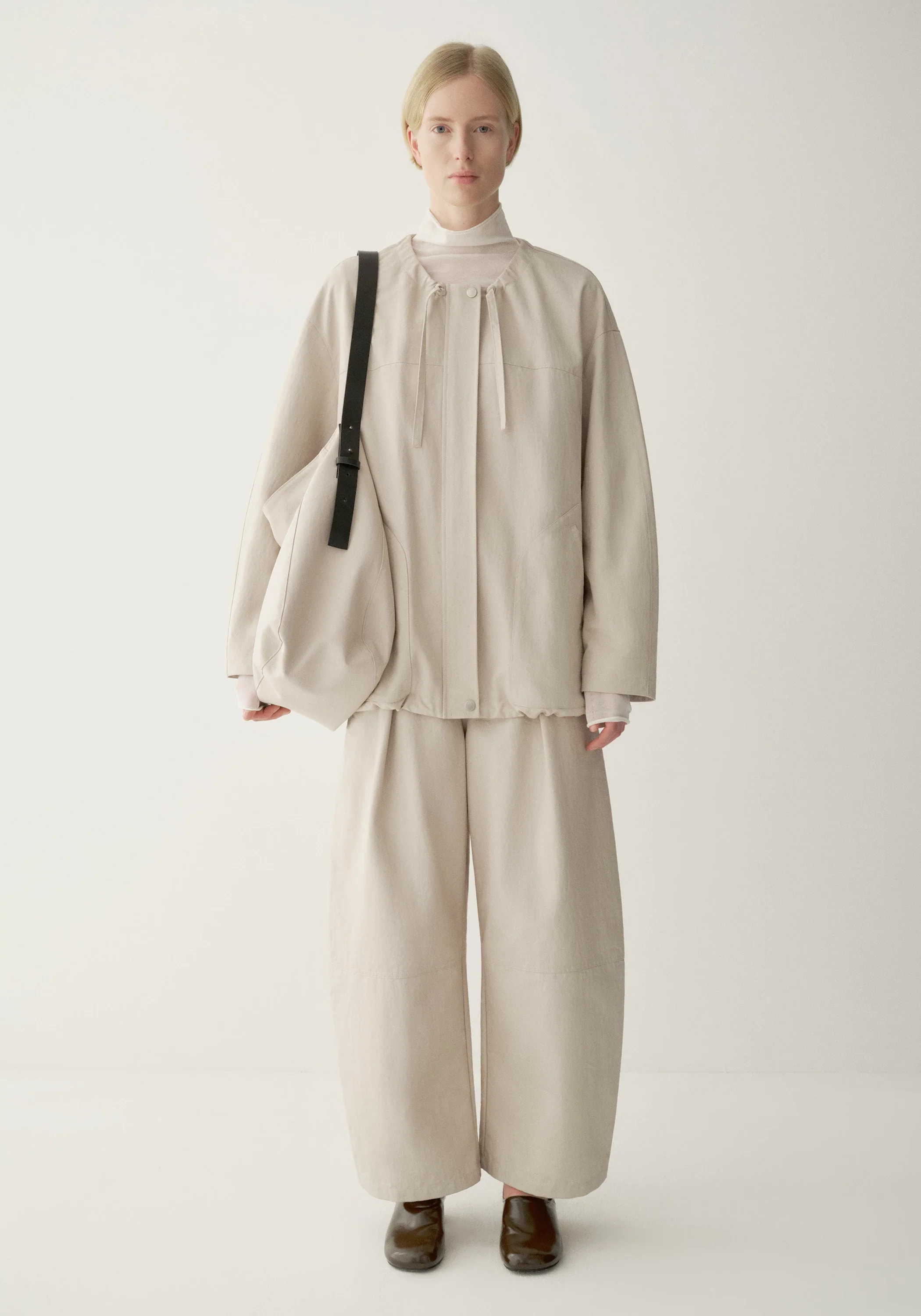Drawstring Coated Jacket - Image 16