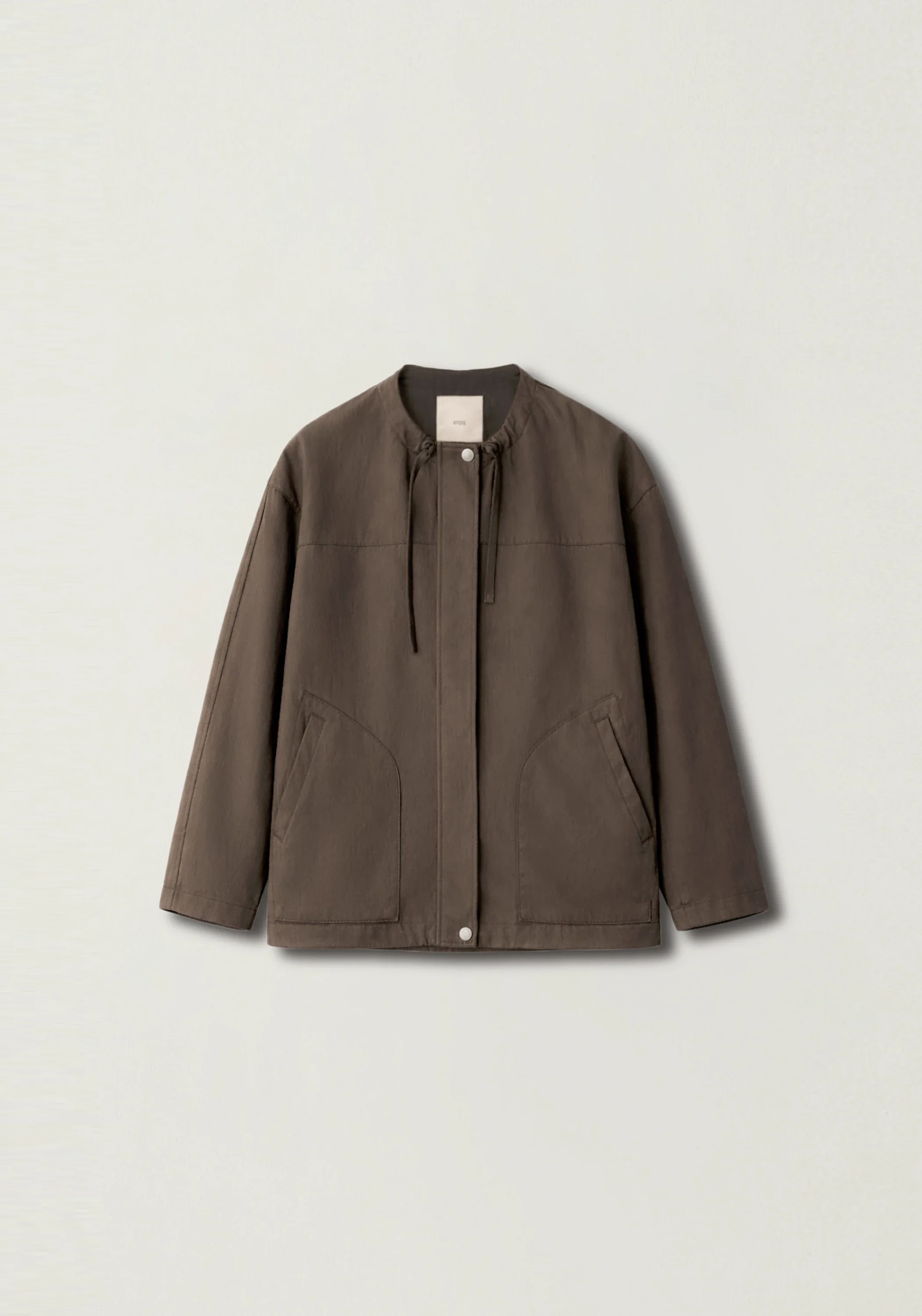 Drawstring Coated Jacket - Image 2