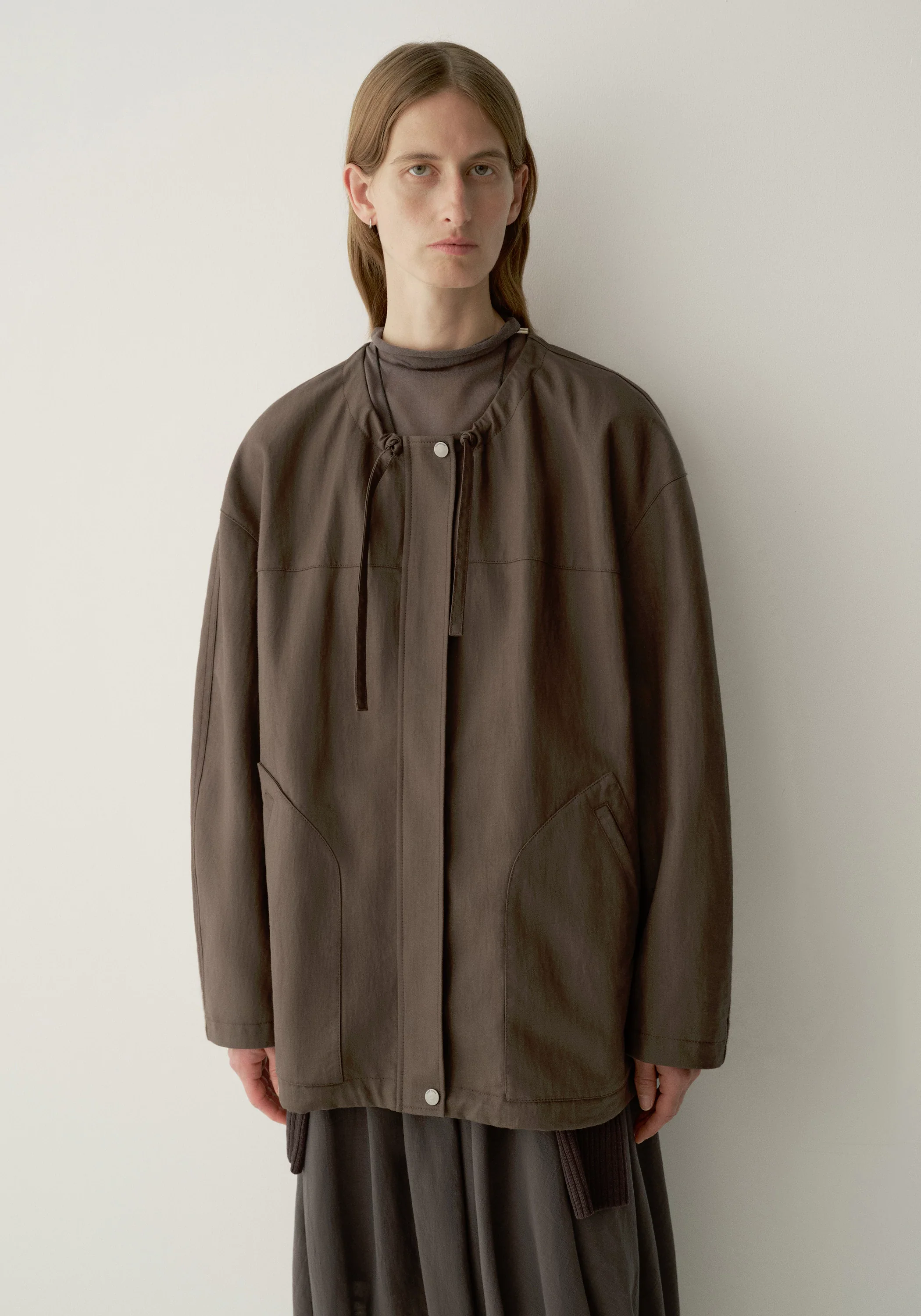 Drawstring Coated Jacket - Image 7