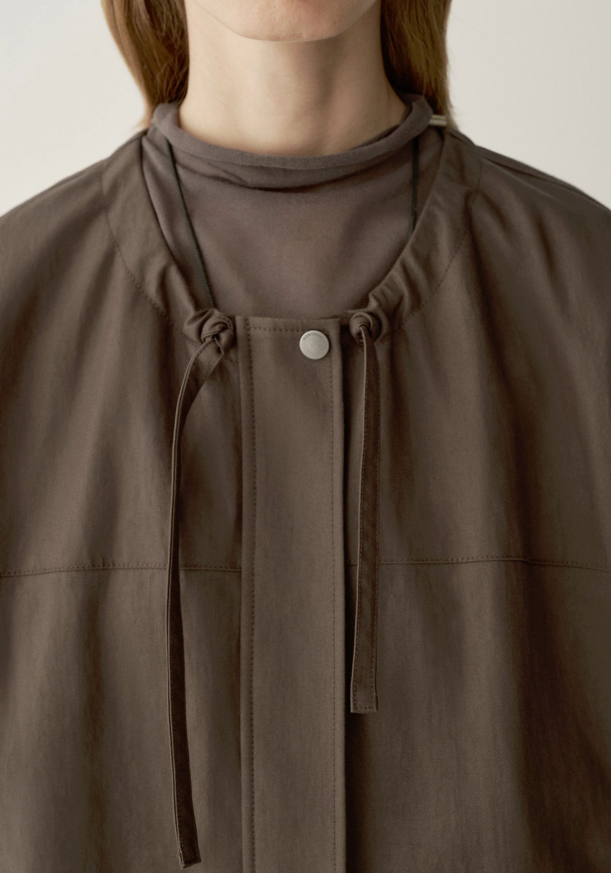 Drawstring Coated Jacket - Image 8