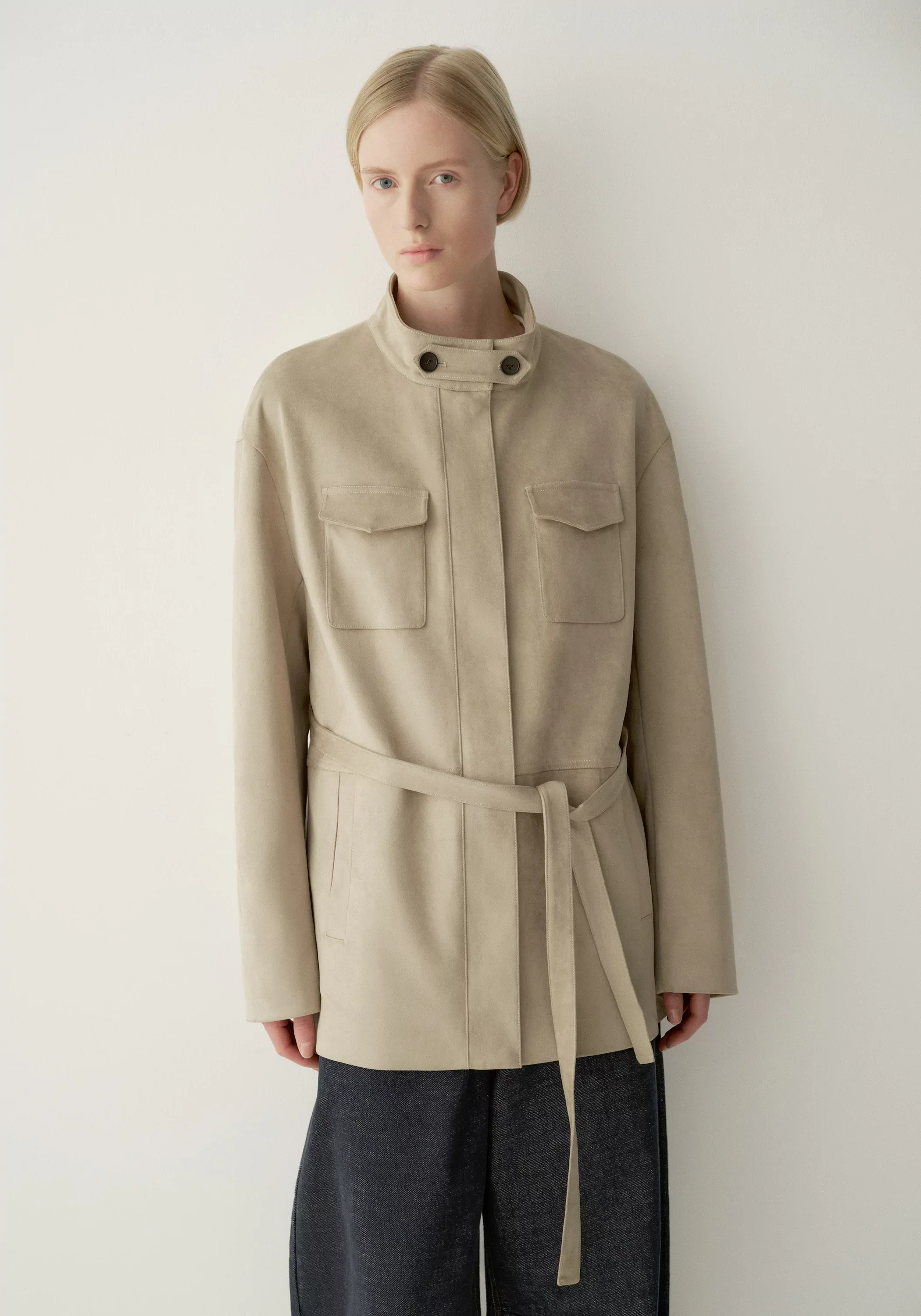 Suded-effect Pocket Jacket - Image 13