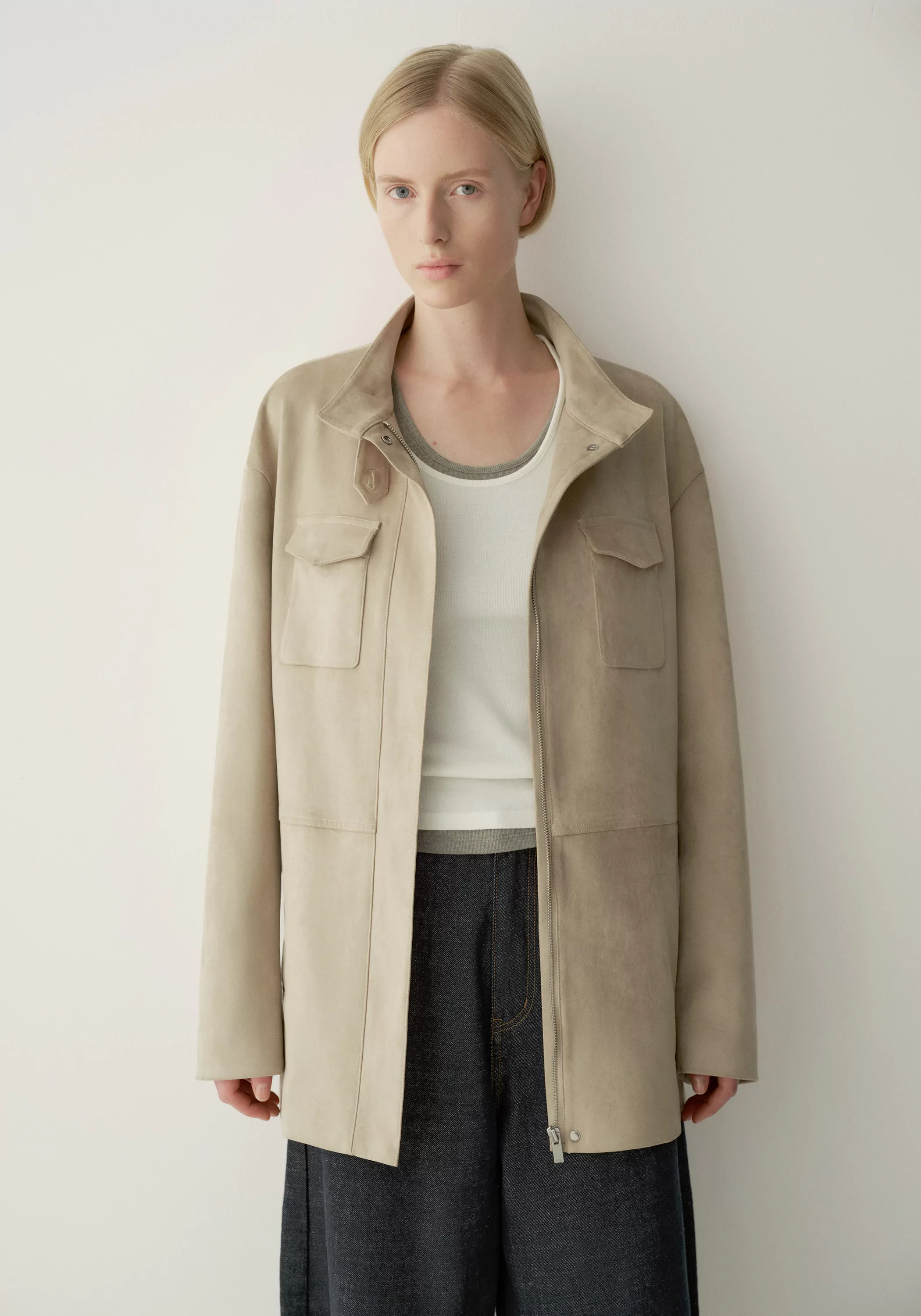 Suded-effect Pocket Jacket - Image 14