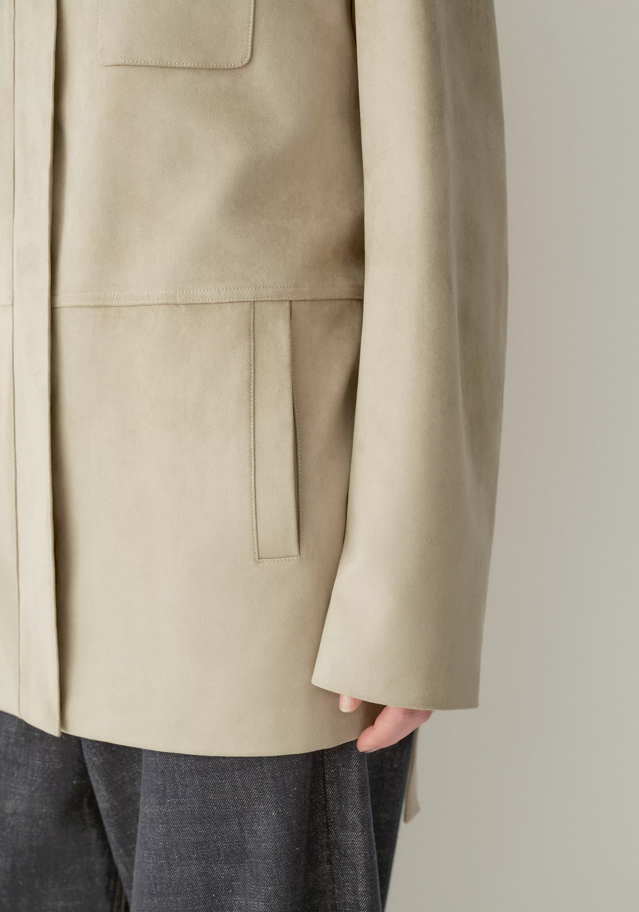 Suded-effect Pocket Jacket - Image 17