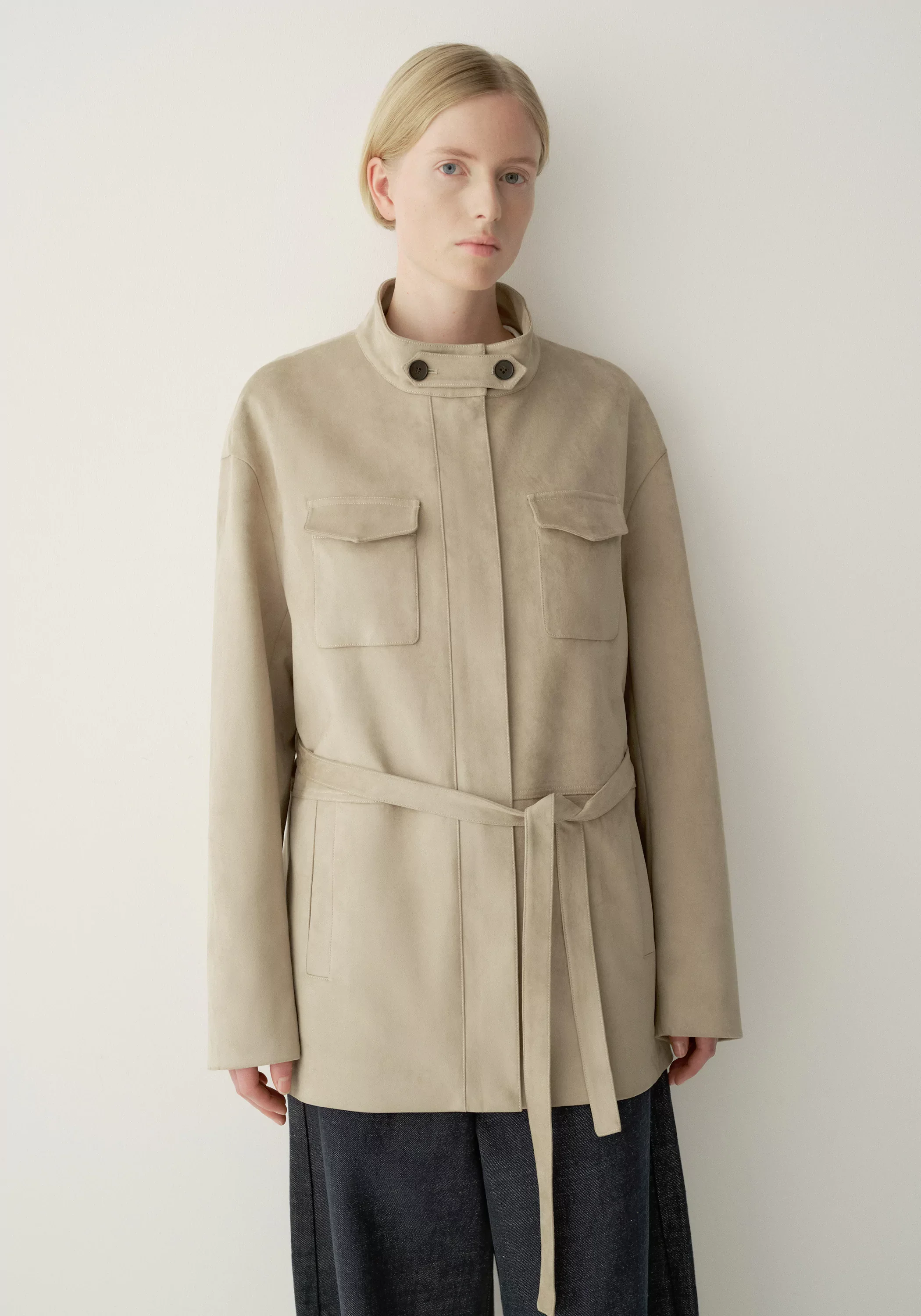 Suded-effect Pocket Jacket - Image 3