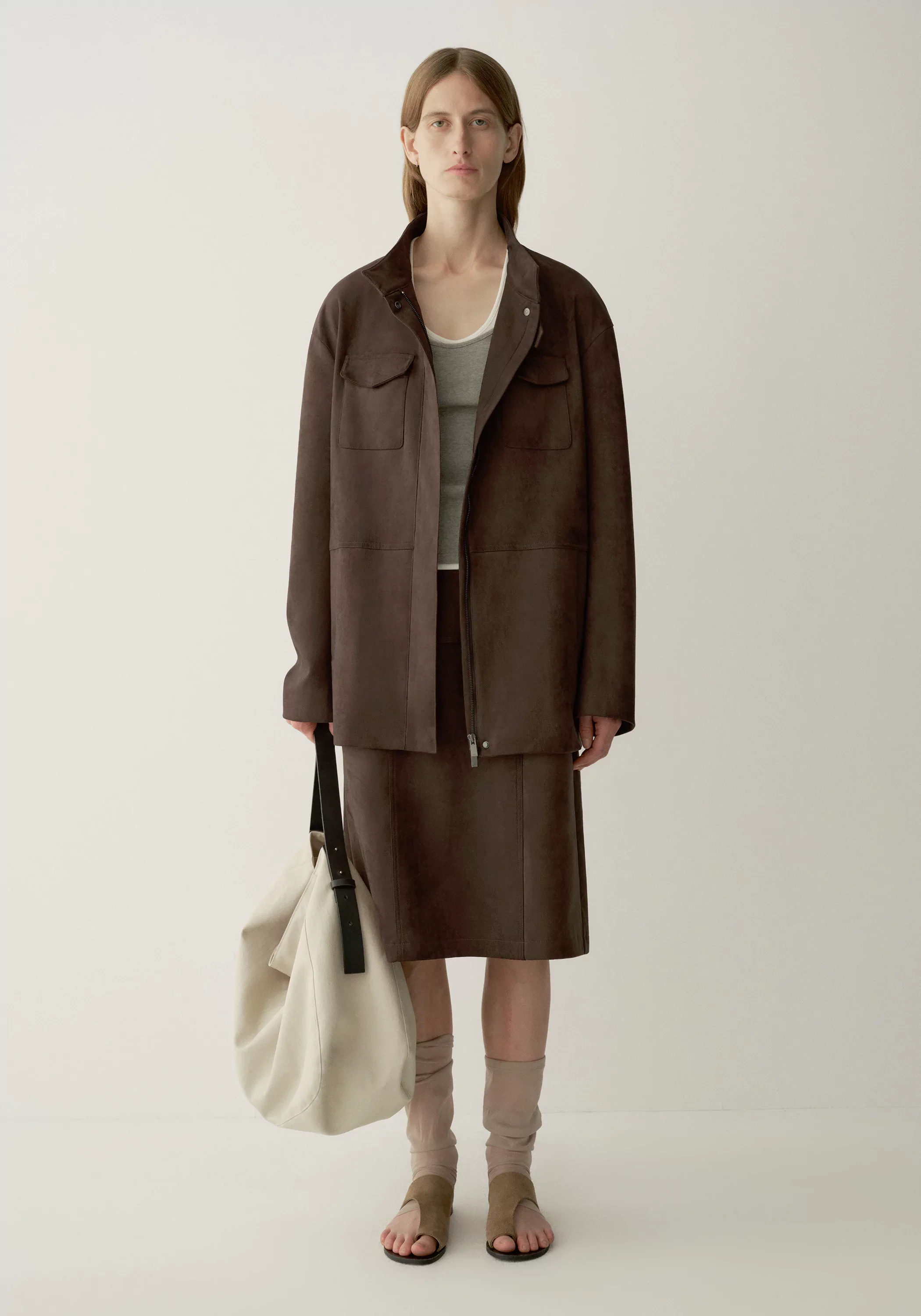 Suded-effect Pocket Jacket - Image 7