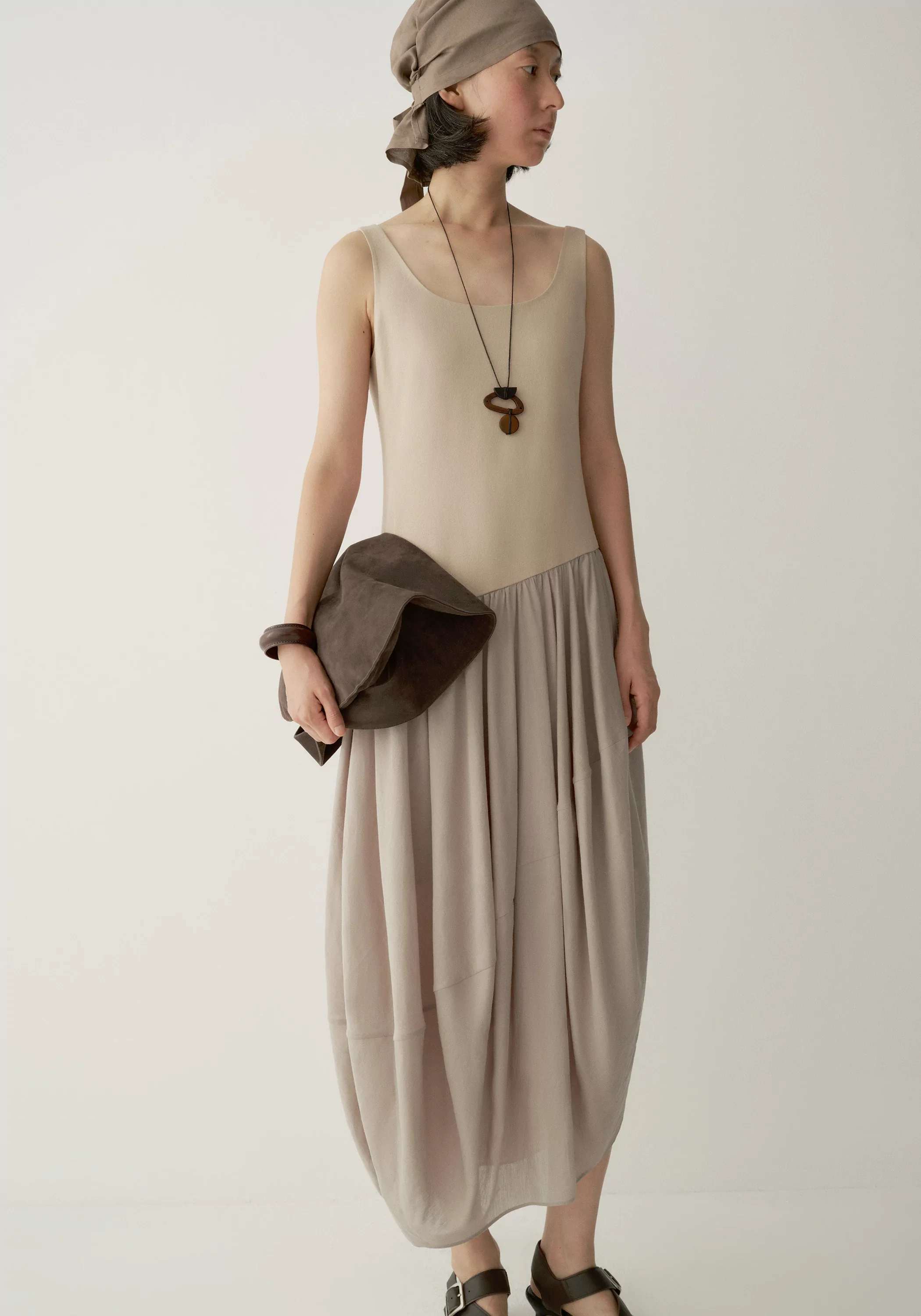 Gathered-panel Dress - Image 14