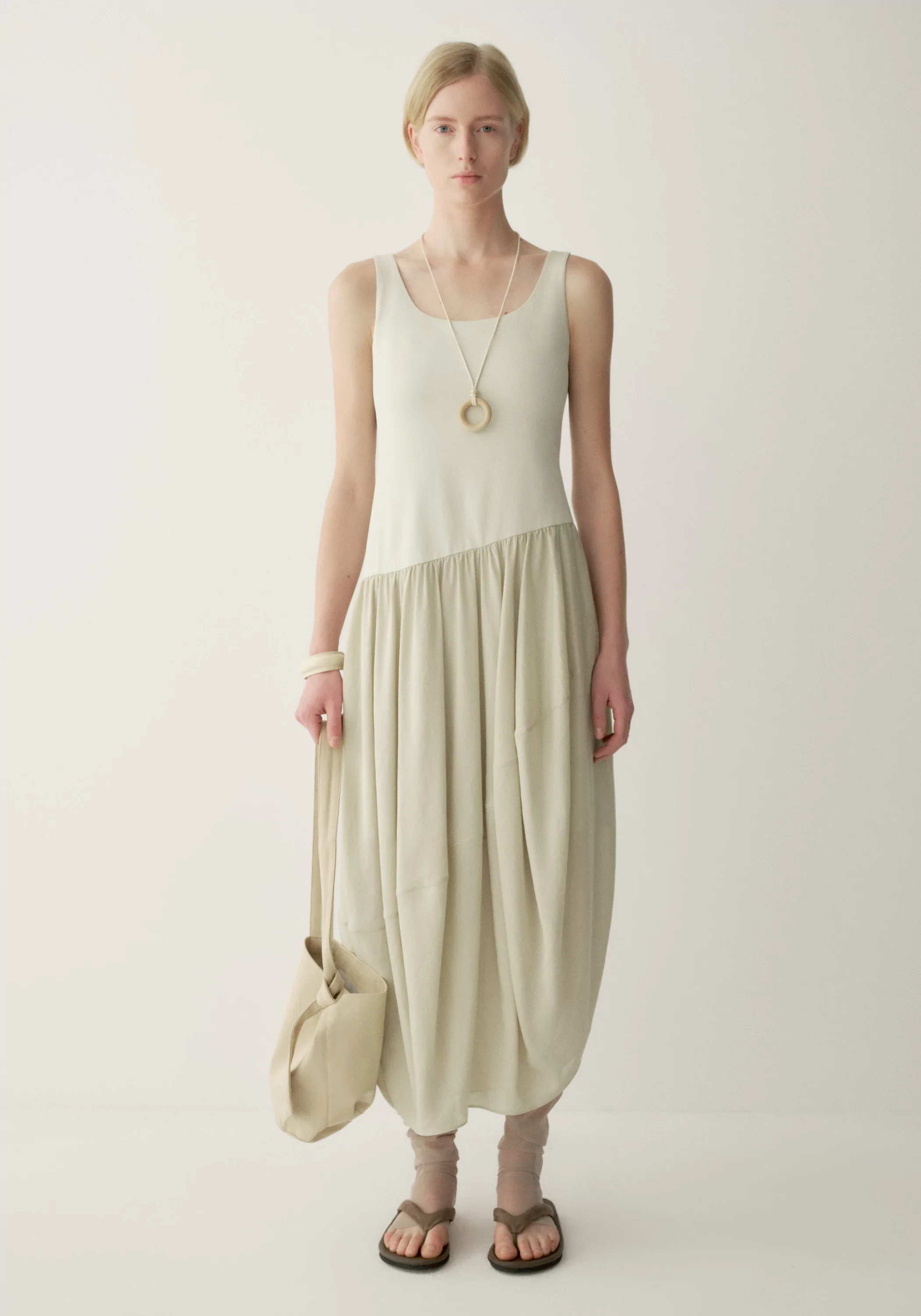 Gathered-panel Dress - Image 15