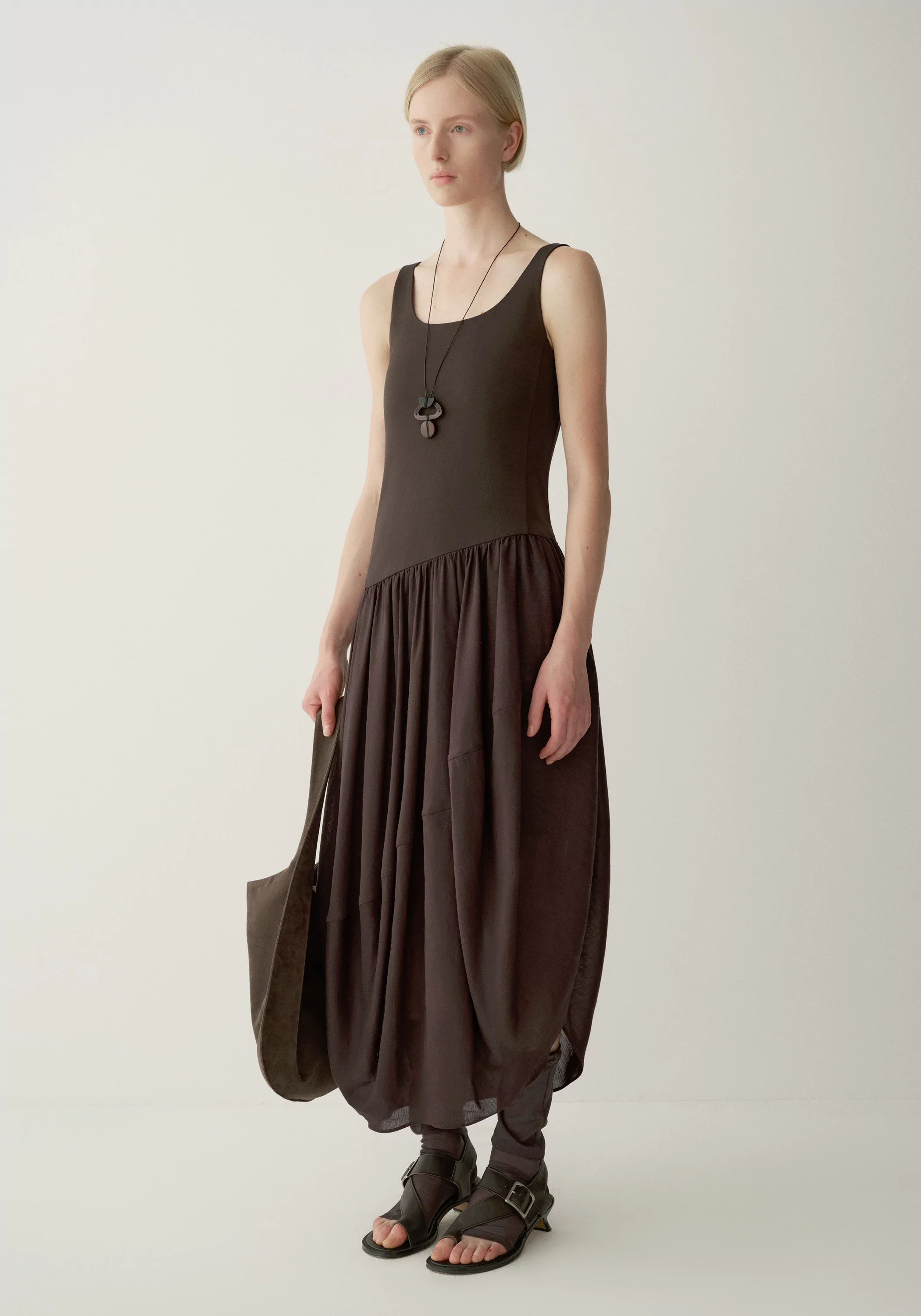 Gathered-panel Dress - Image 3