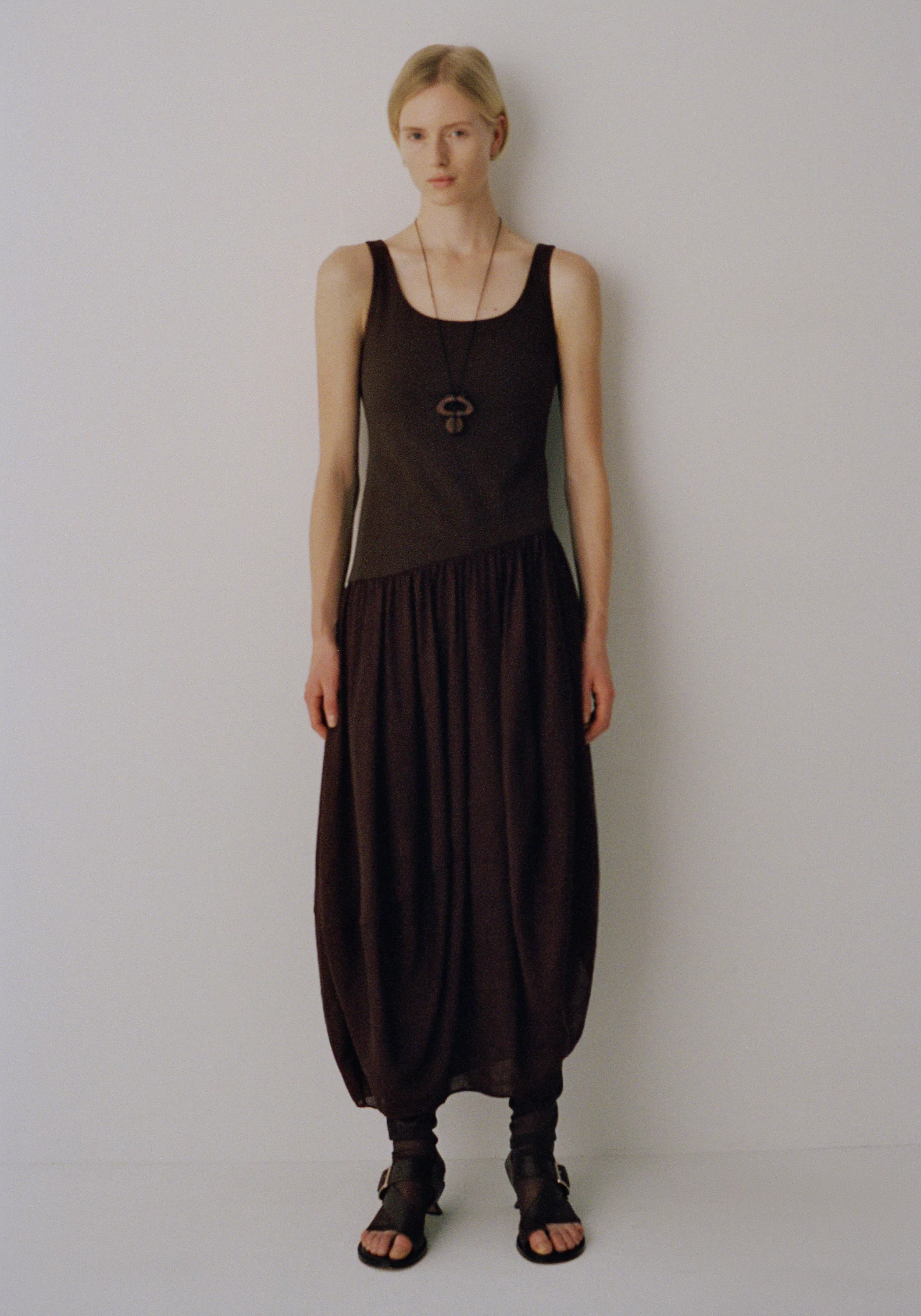 Gathered-panel Dress - Image 8