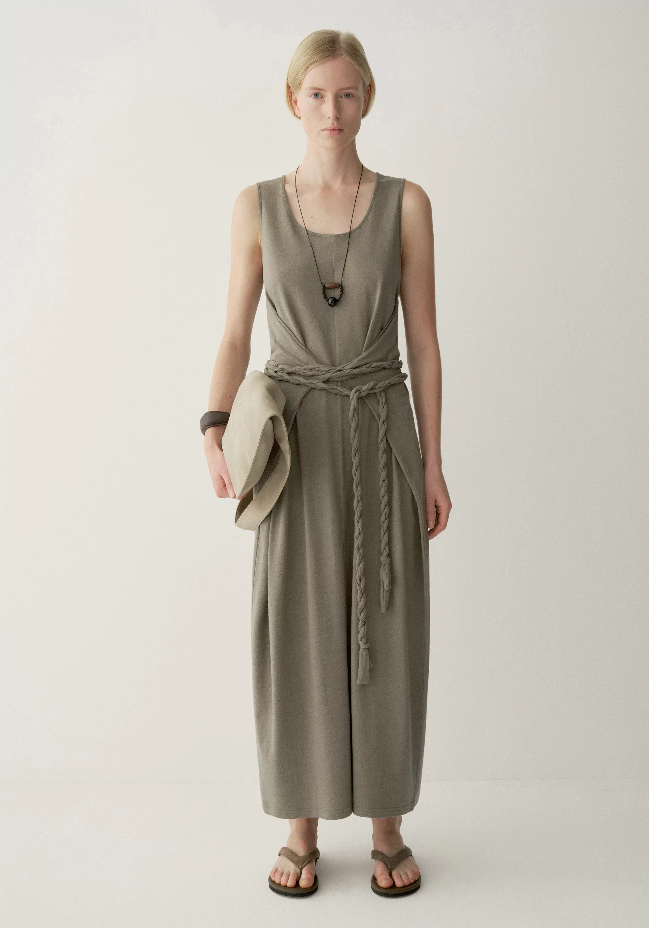 Silk Knot-waist Dress - Image 11