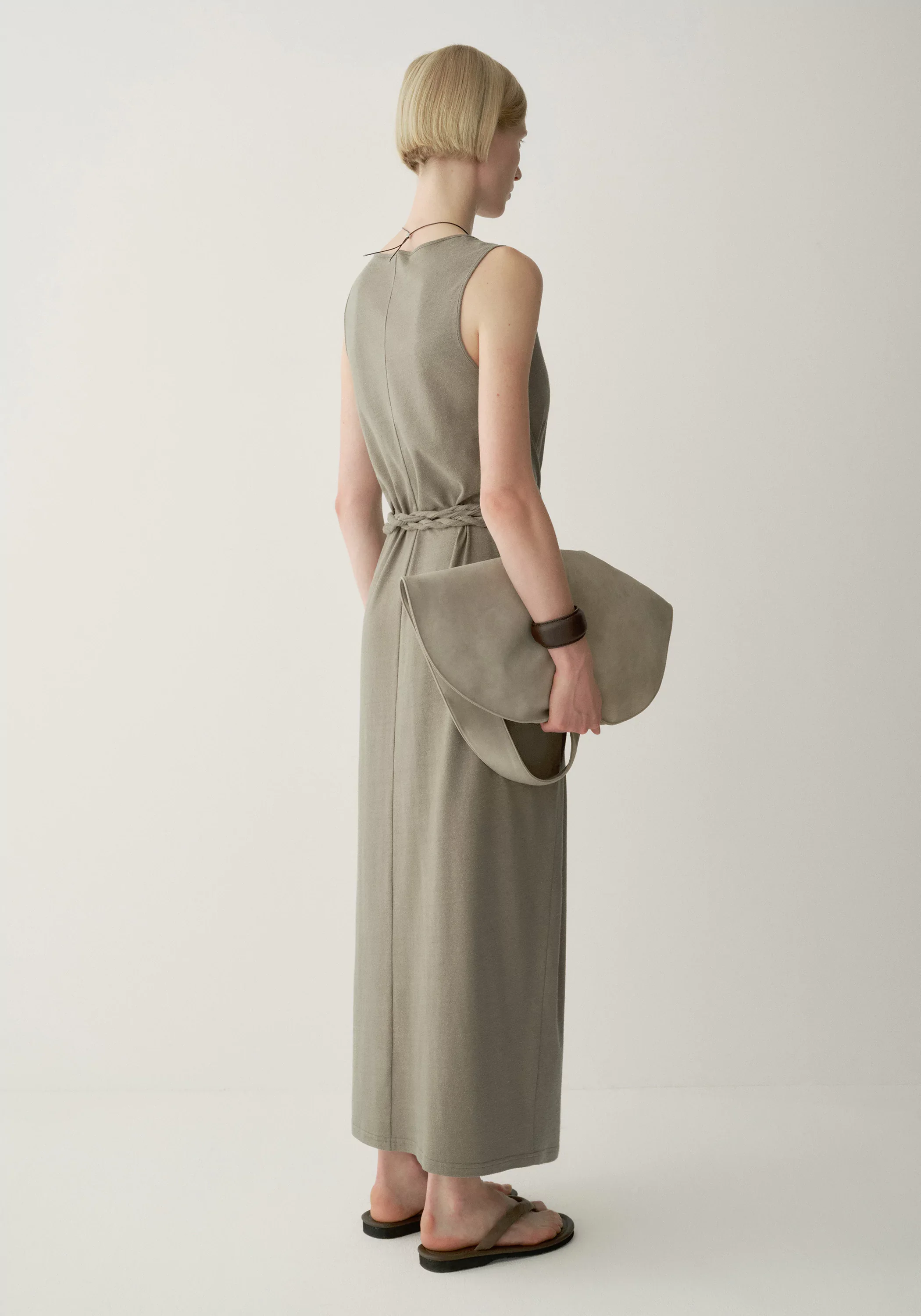 Silk Knot-waist Dress - Image 13