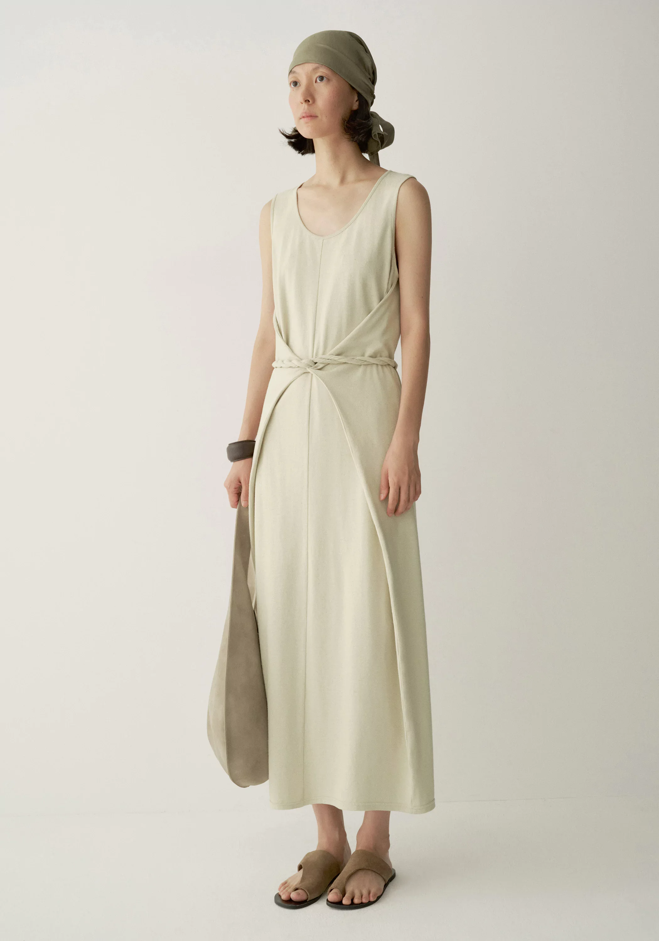 Silk Knot-waist Dress - Image 3